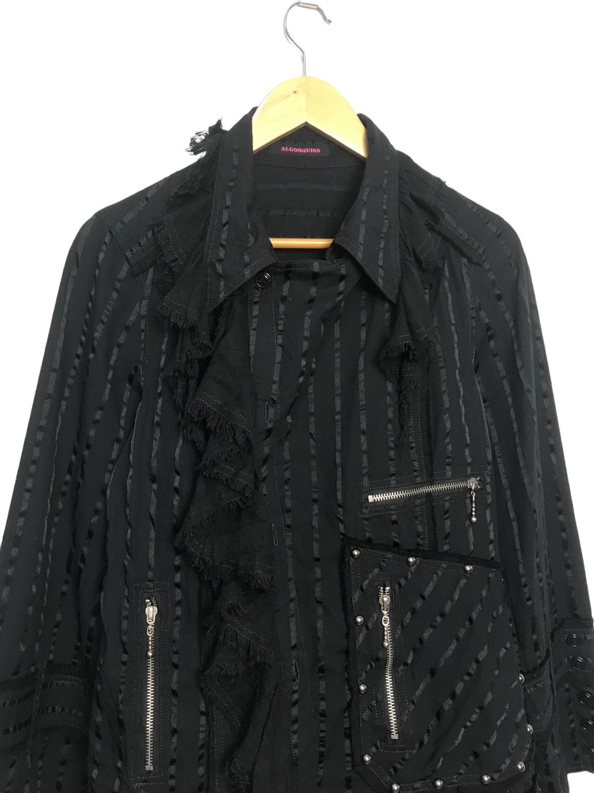 If Six Was Nine × Japanese Brand × Seditionaries Algonquins Embroidered Style Striped Jacket Size US S / EU 44-46 / 1 - 2 Thumbnail