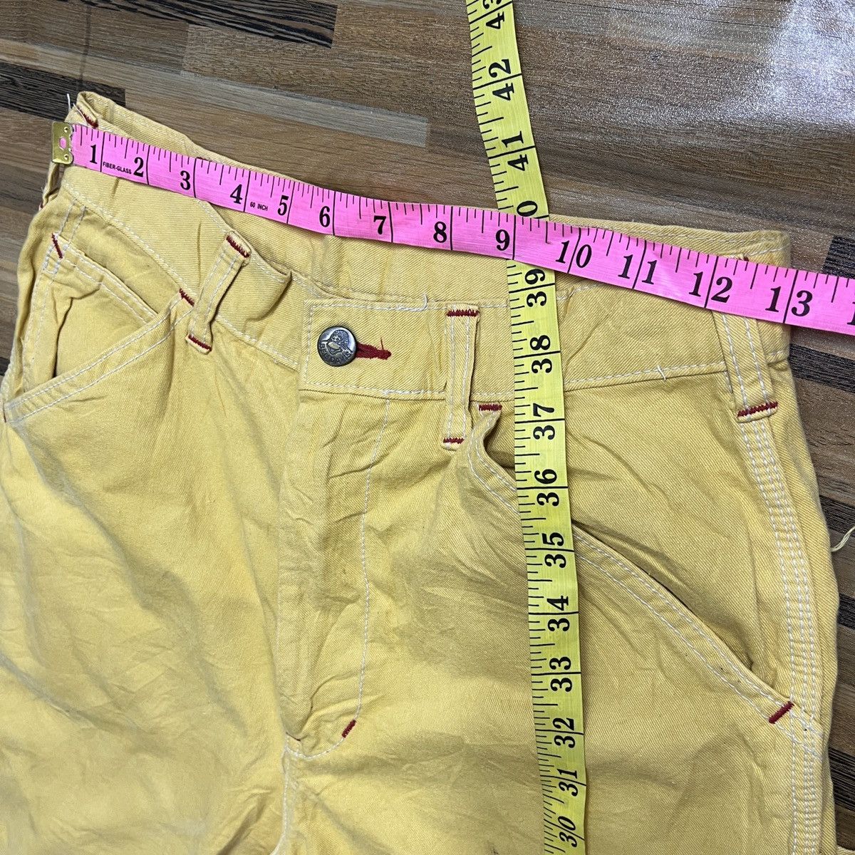 Ben Davis Ben Davies Yellow Overall Worker Pants Side Pocket Size US 28 / EU 44 - 3 Thumbnail