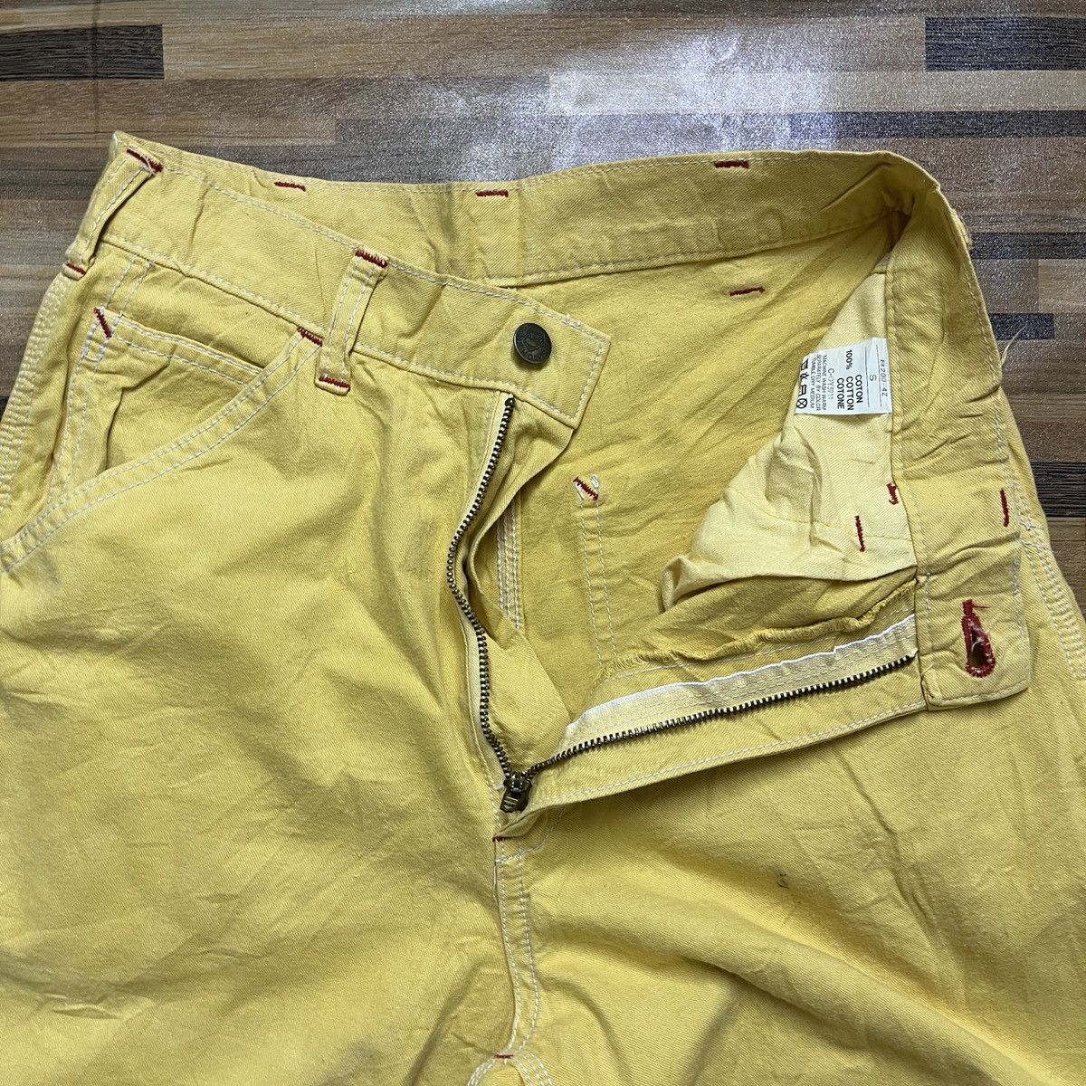 Ben Davis Ben Davies Yellow Overall Worker Pants Side Pocket Size US 28 / EU 44 - 5 Thumbnail