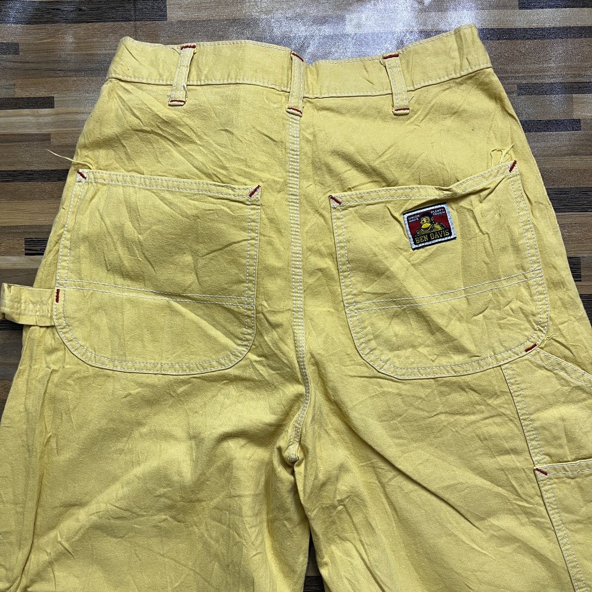 Ben Davis Ben Davies Yellow Overall Worker Pants Side Pocket Size US 28 / EU 44 - 14 Thumbnail