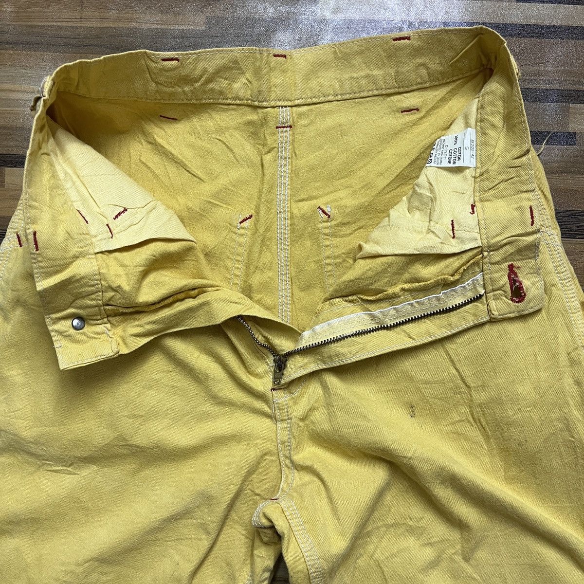 Ben Davis Ben Davies Yellow Overall Worker Pants Side Pocket Size US 28 / EU 44 - 9 Thumbnail