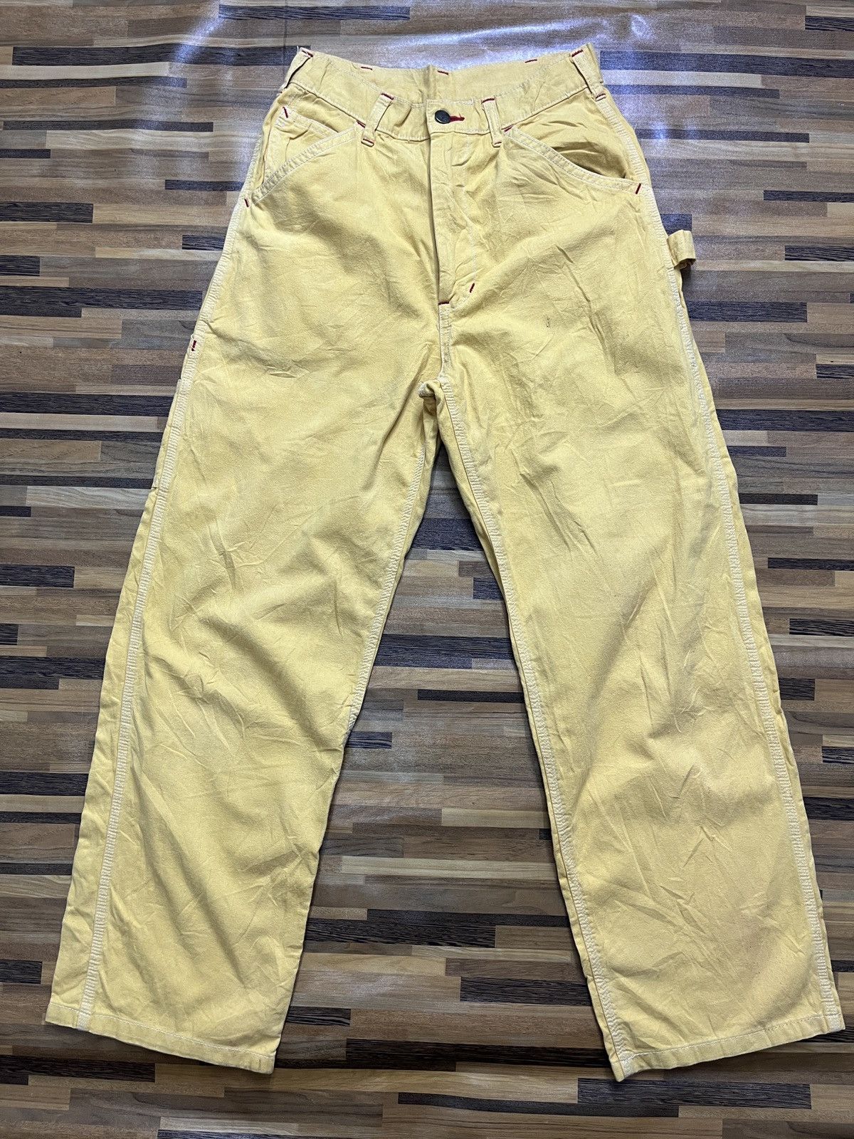Ben Davis Ben Davies Yellow Overall Worker Pants Side Pocket Size US 28 / EU 44 - 17 Thumbnail