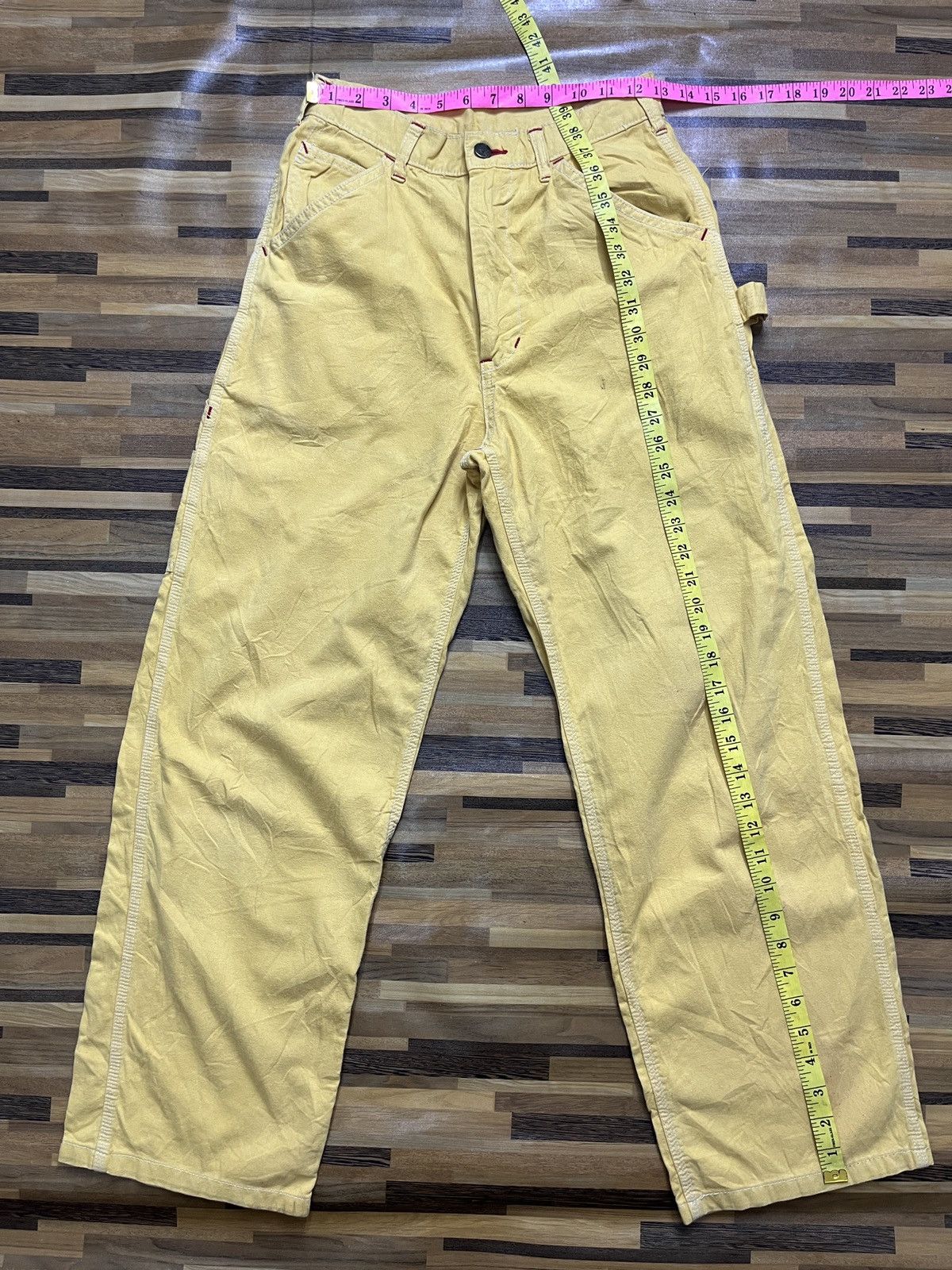 Ben Davis Ben Davies Yellow Overall Worker Pants Side Pocket Size US 28 / EU 44 - 4 Thumbnail