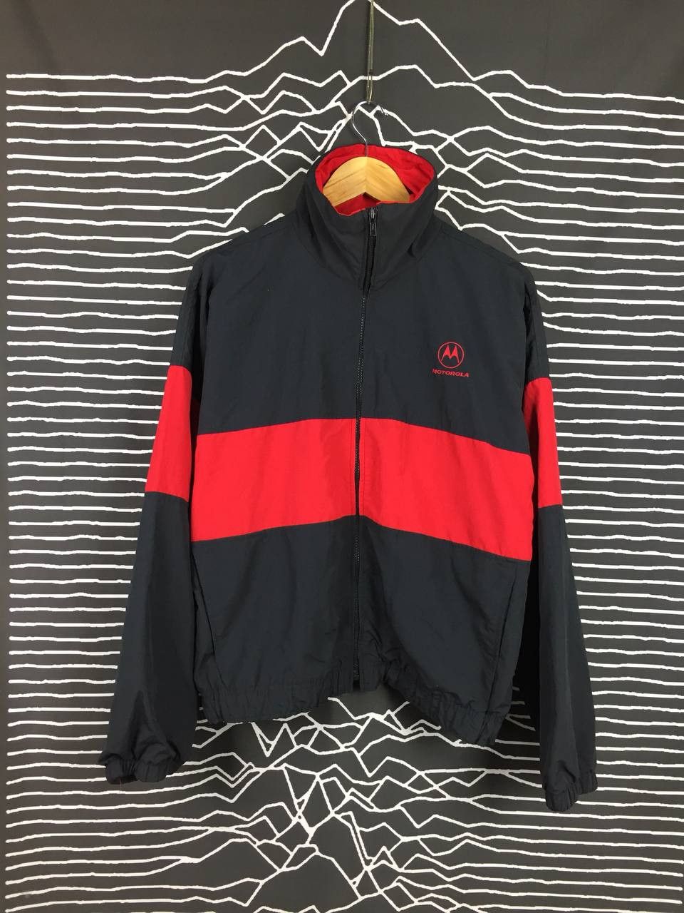 Motorola 90s Motorola Tech Wear Logo Oversized Windbreaker Jacket Size US M / EU 48-50 / 2 - 1 Thumbnail