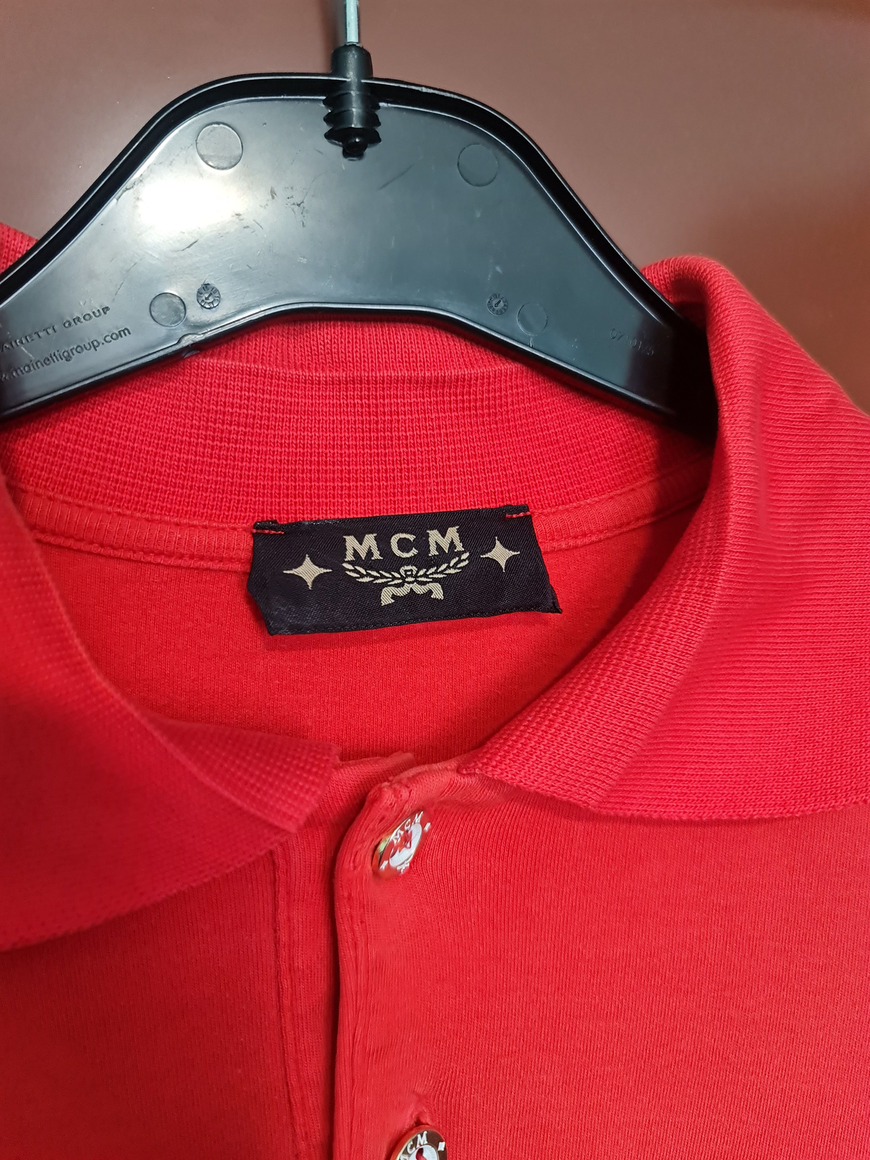 MCM Red MCM Golf Longsleeve with logo Size US M / EU 48-50 / 2 - 6 Thumbnail