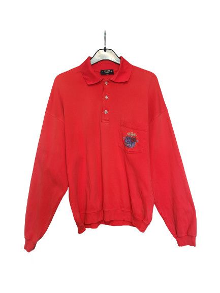 MCM Red MCM Golf Longsleeve with logo Size US M / EU 48-50 / 2 - 1 Thumbnail