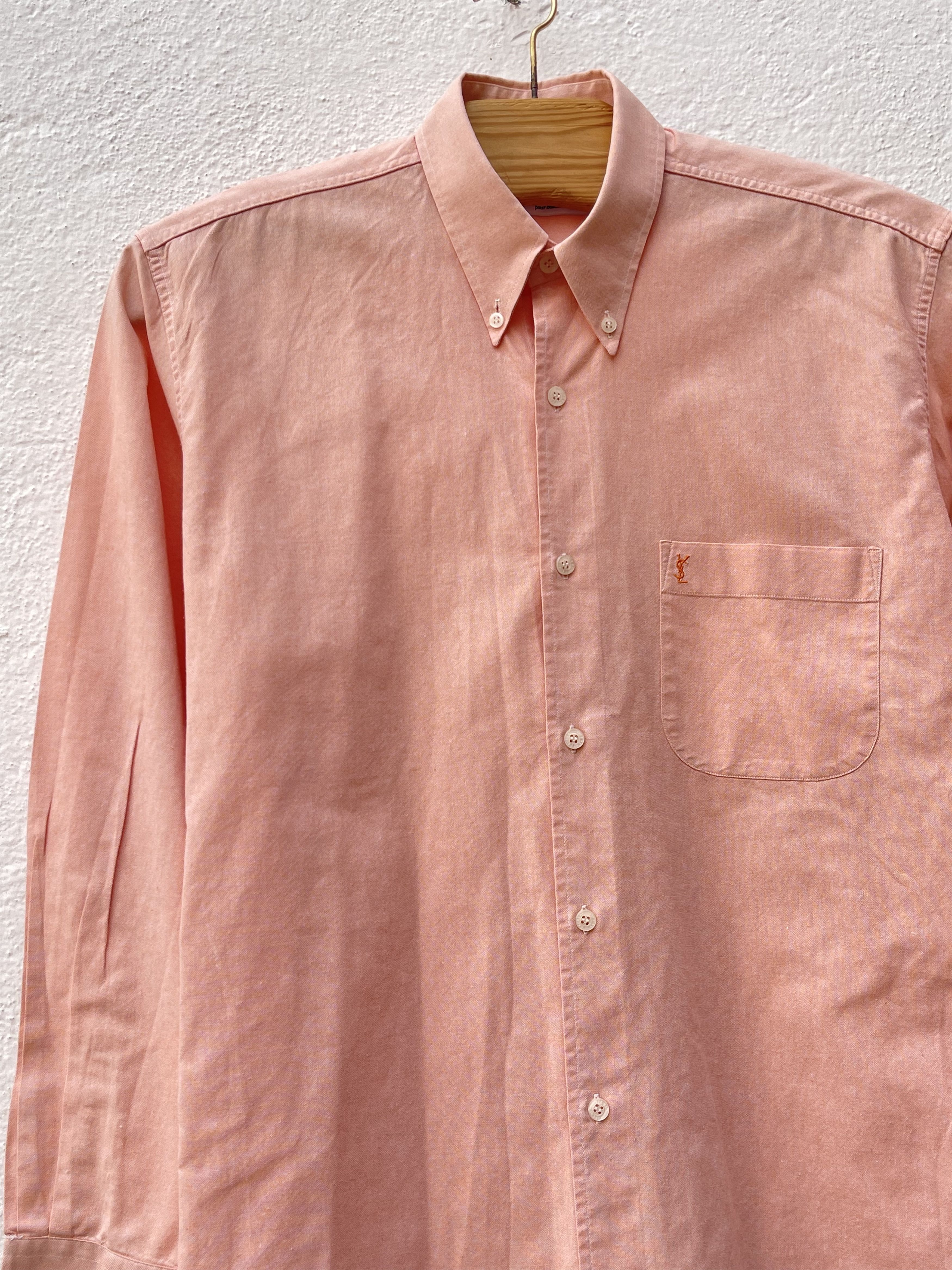 Yves Saint Laurent 🔥 orange pink salmon shirt Yves saint Laurent M Size US L / EU 52-54 / 3 - 11 Thumbnail
