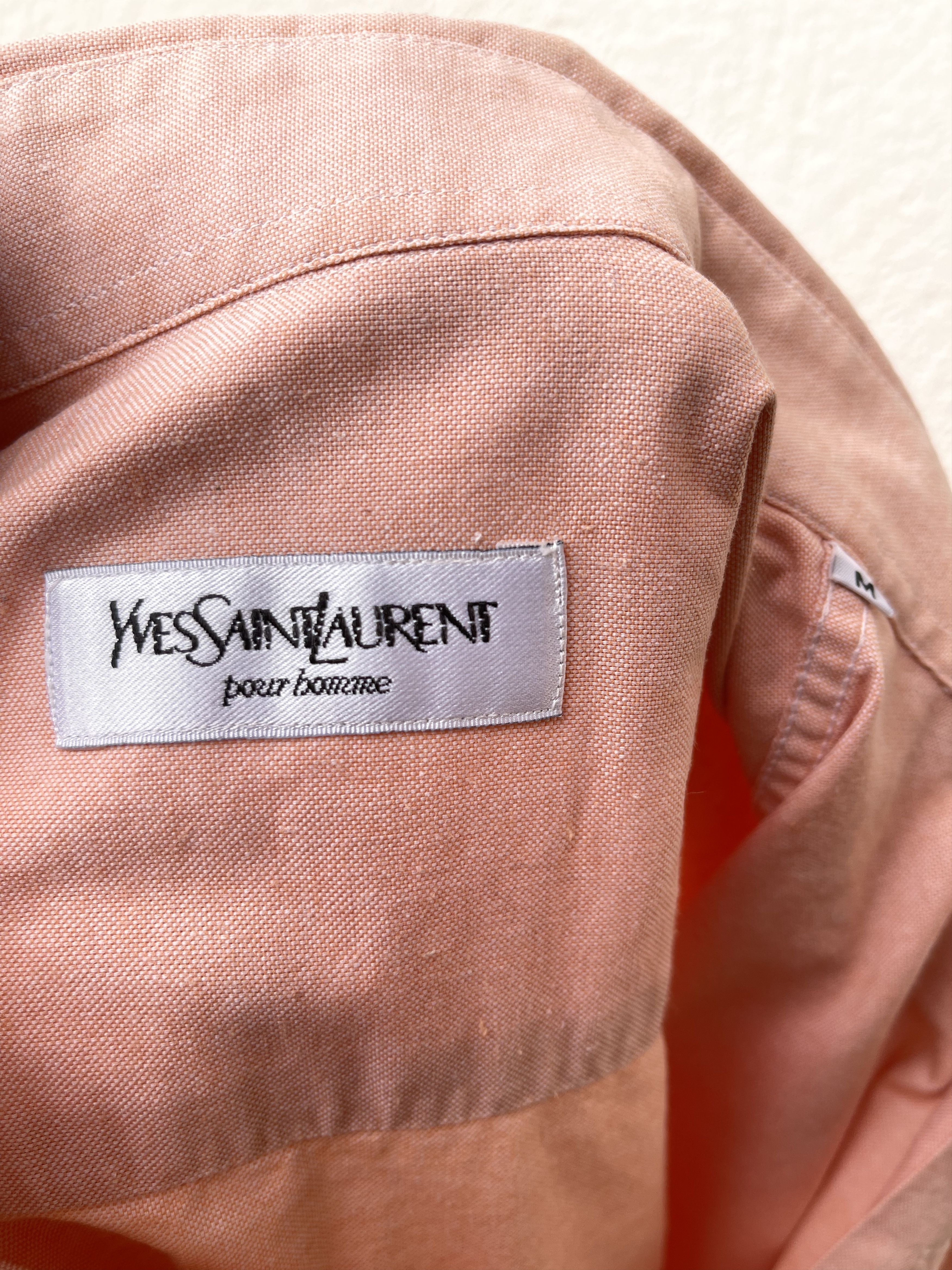 Yves Saint Laurent 🔥 orange pink salmon shirt Yves saint Laurent M Size US L / EU 52-54 / 3 - 4 Thumbnail