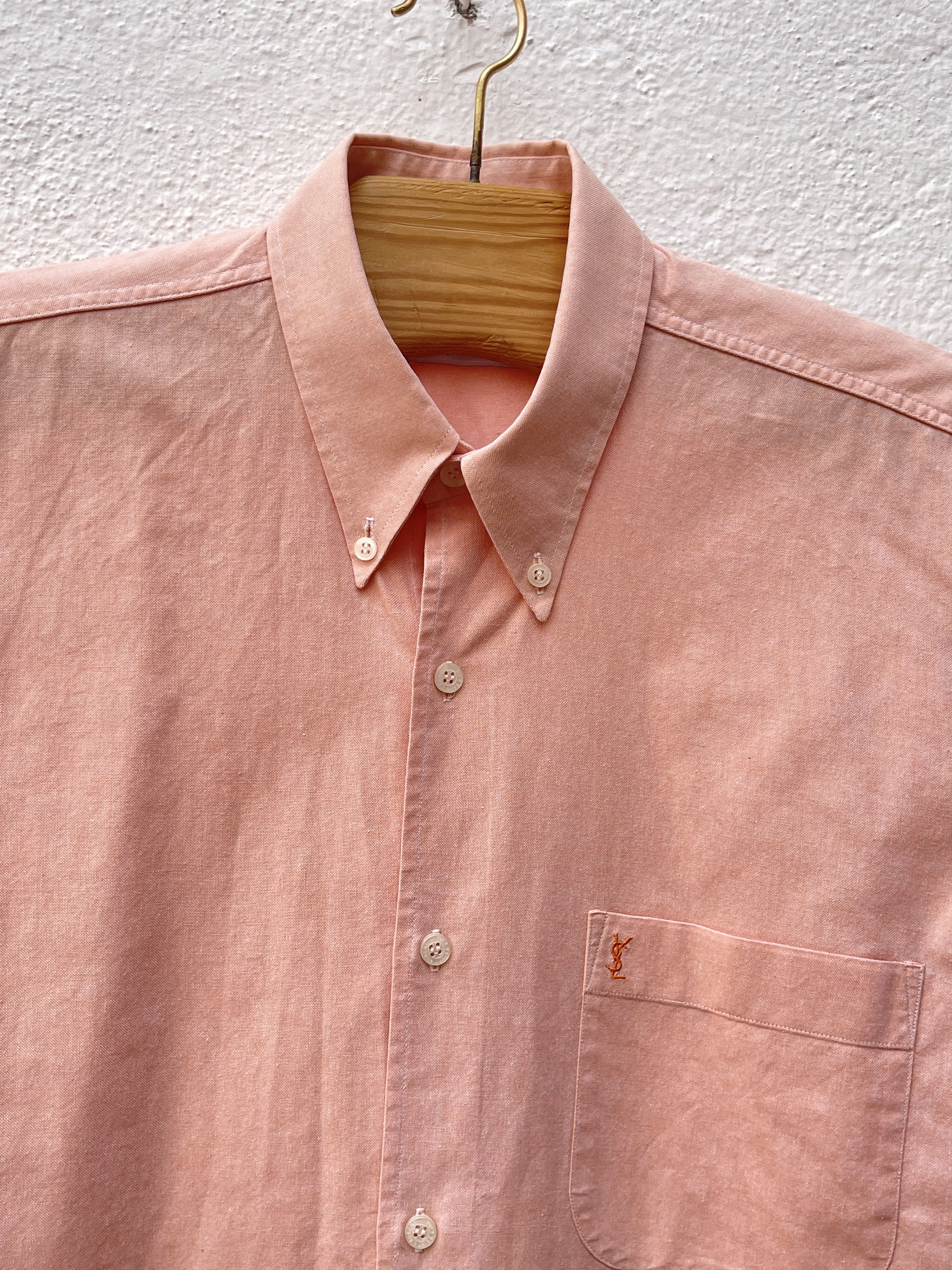 Yves Saint Laurent 🔥 orange pink salmon shirt Yves saint Laurent M Size US L / EU 52-54 / 3 - 2 Thumbnail