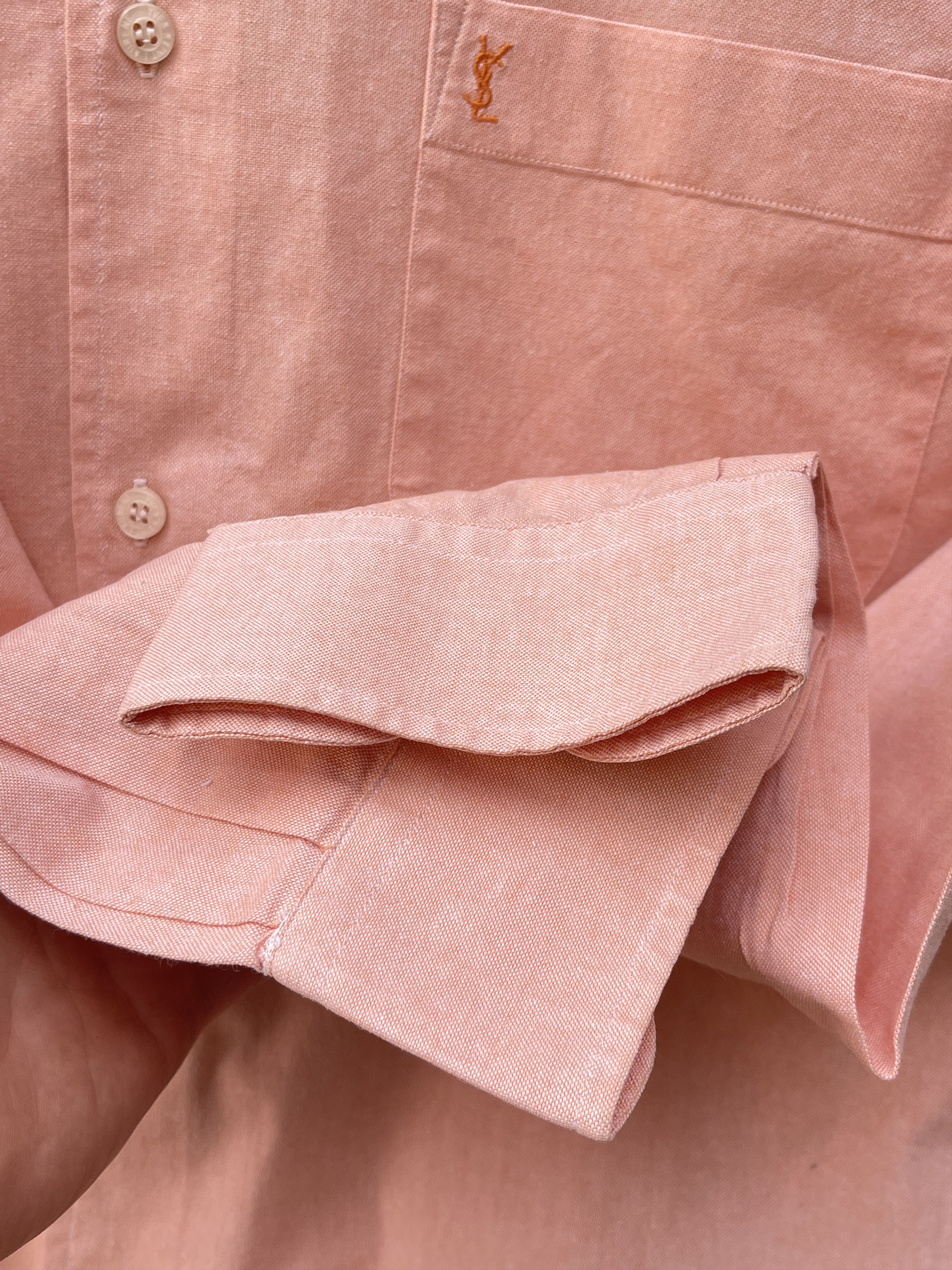 Yves Saint Laurent 🔥 orange pink salmon shirt Yves saint Laurent M Size US L / EU 52-54 / 3 - 6 Thumbnail