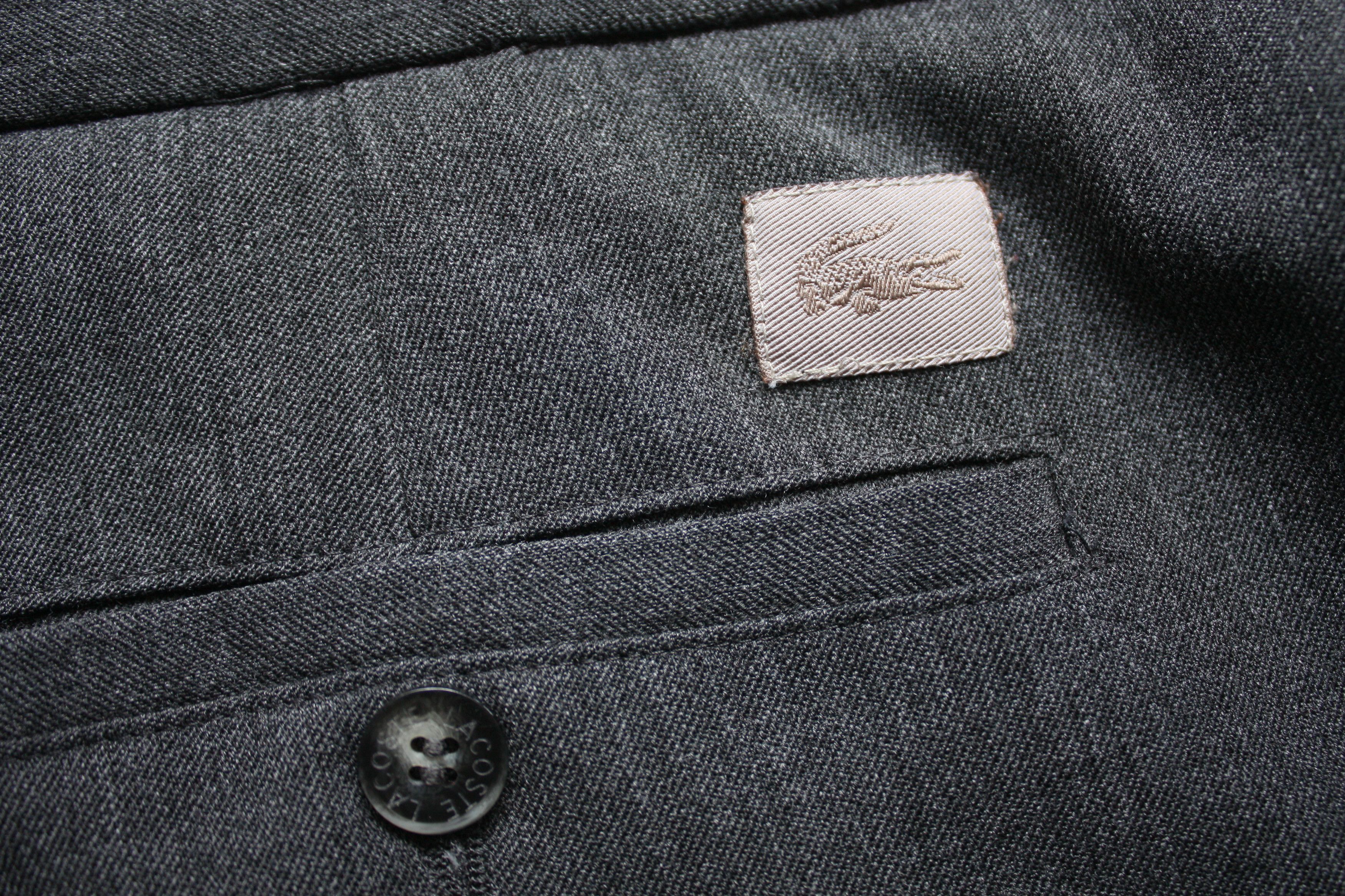 Lacoste Lacoste Vintage Wool Pants Grey Size US 36 / EU 52 - 5 Thumbnail