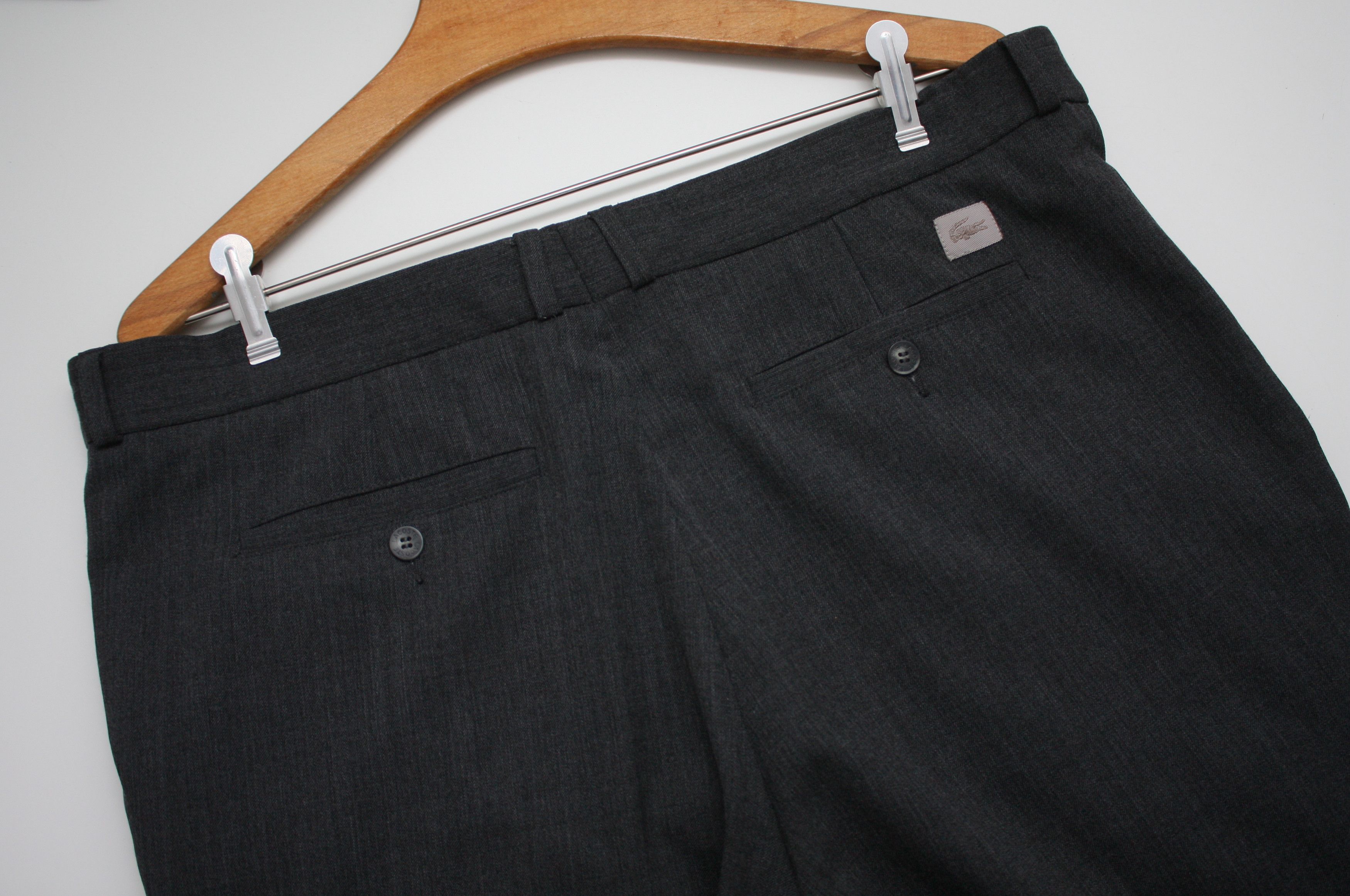 Lacoste Lacoste Vintage Wool Pants Grey Size US 36 / EU 52 - 4 Thumbnail