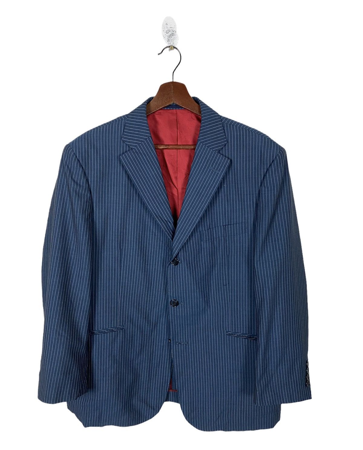 Japanese Brand × Vintage Ted Company Pinstripe Blazer - Men’s Formal Suit Jacket Size US L / EU 52-54 / 3 - 1 Thumbnail