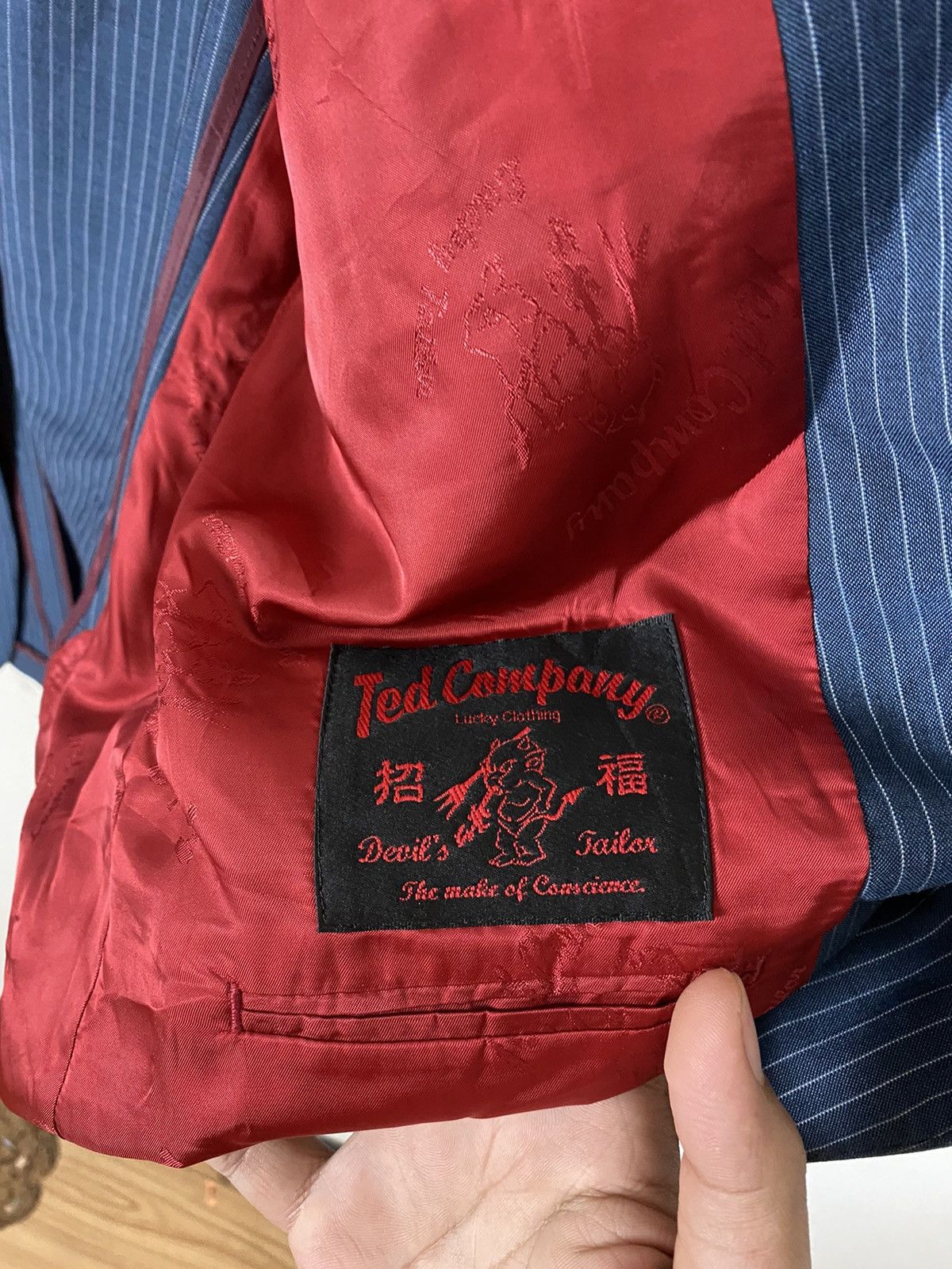 Japanese Brand × Vintage Ted Company Pinstripe Blazer - Men’s Formal Suit Jacket Size US L / EU 52-54 / 3 - 8 Thumbnail