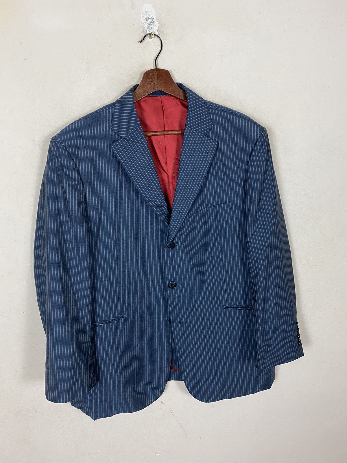 Japanese Brand × Vintage Ted Company Pinstripe Blazer - Men’s Formal Suit Jacket Size US L / EU 52-54 / 3 - 4 Thumbnail