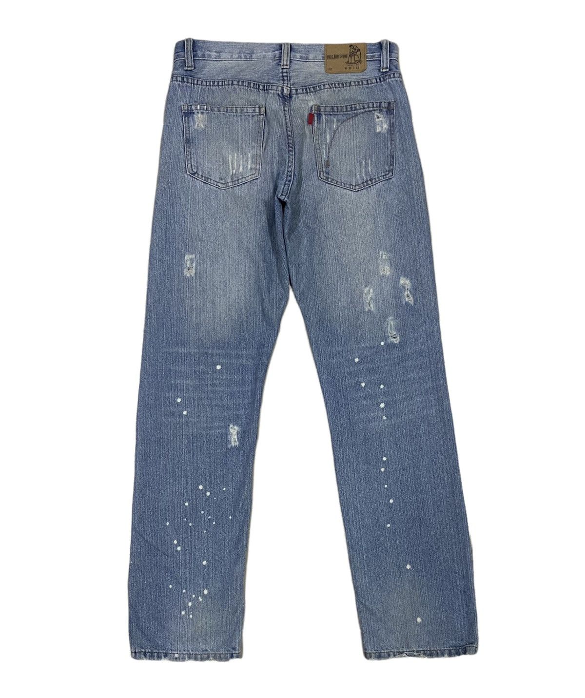 Pure Blue Japan PURE BLUE JAPAN Distressed Denim x Rare Size US 32 / EU 48 - 2 Thumbnail