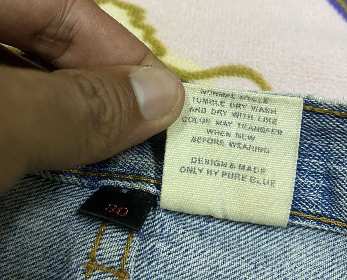 Pure Blue Japan PURE BLUE JAPAN Distressed Denim x Rare Size US 32 / EU 48 - 11 Thumbnail