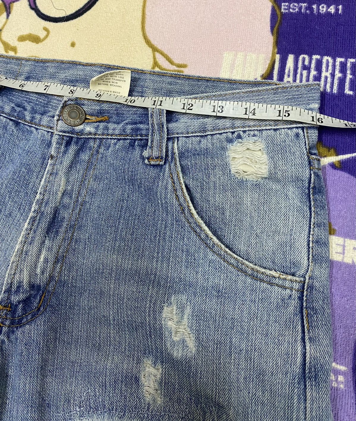 Pure Blue Japan PURE BLUE JAPAN Distressed Denim x Rare Size US 32 / EU 48 - 12 Thumbnail