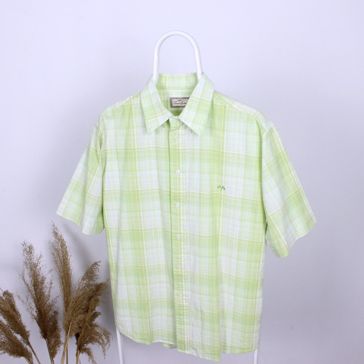 Burberry Vintage Thomas Burberry Classic Shirt Short Sleeve Size US L / EU 52-54 / 3 - 2 Thumbnail