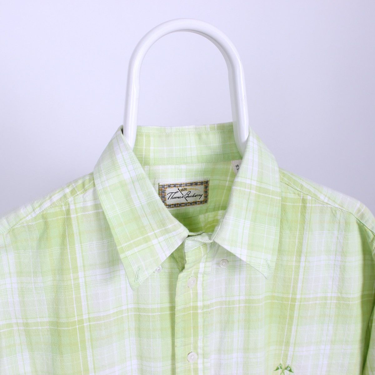 Burberry Vintage Thomas Burberry Classic Shirt Short Sleeve Size US L / EU 52-54 / 3 - 3 Thumbnail