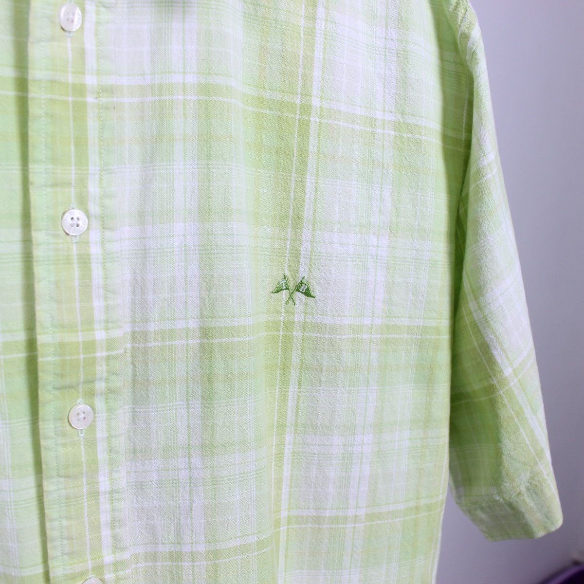 Burberry Vintage Thomas Burberry Classic Shirt Short Sleeve Size US L / EU 52-54 / 3 - 4 Thumbnail