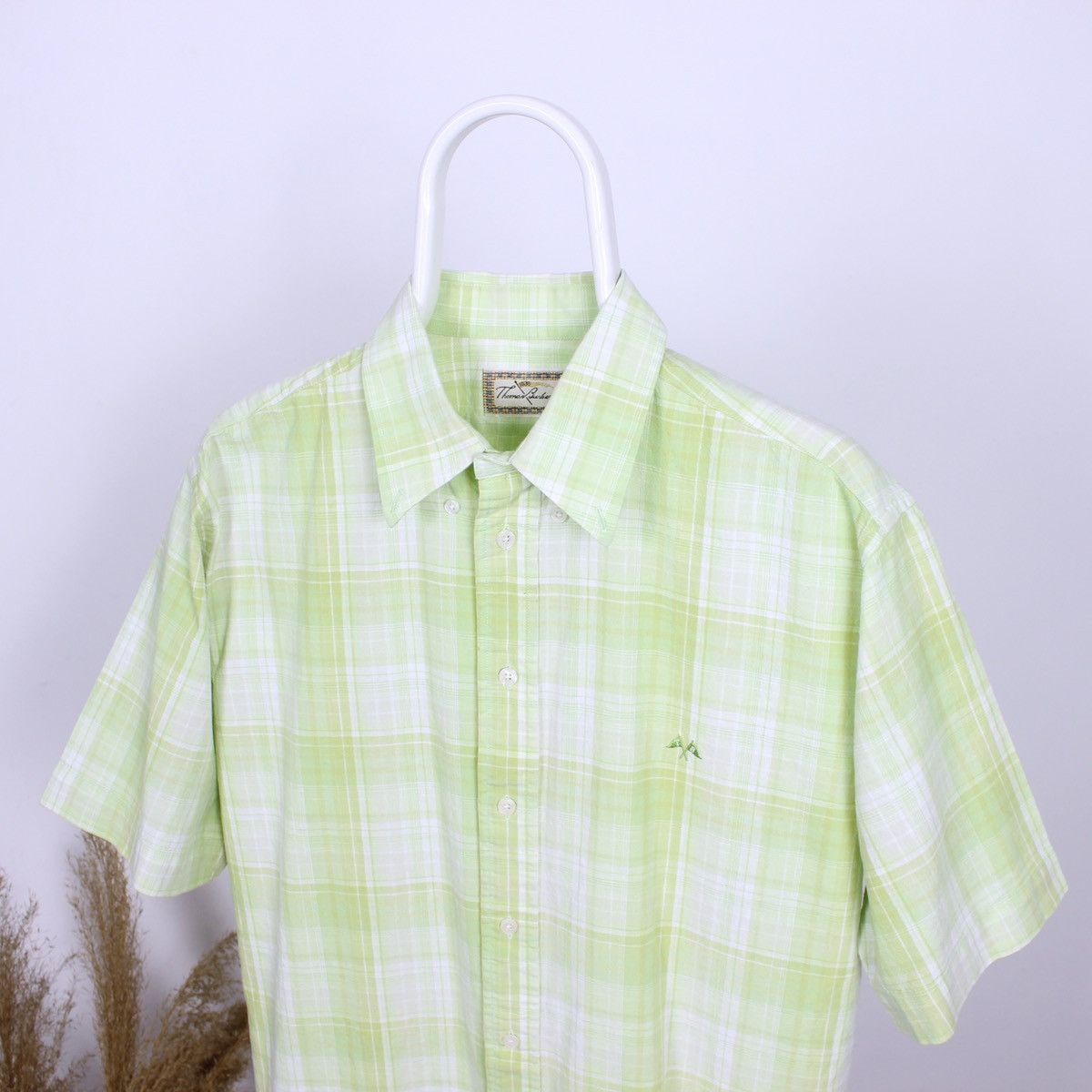 Burberry Vintage Thomas Burberry Classic Shirt Short Sleeve Size US L / EU 52-54 / 3 - 1 Thumbnail