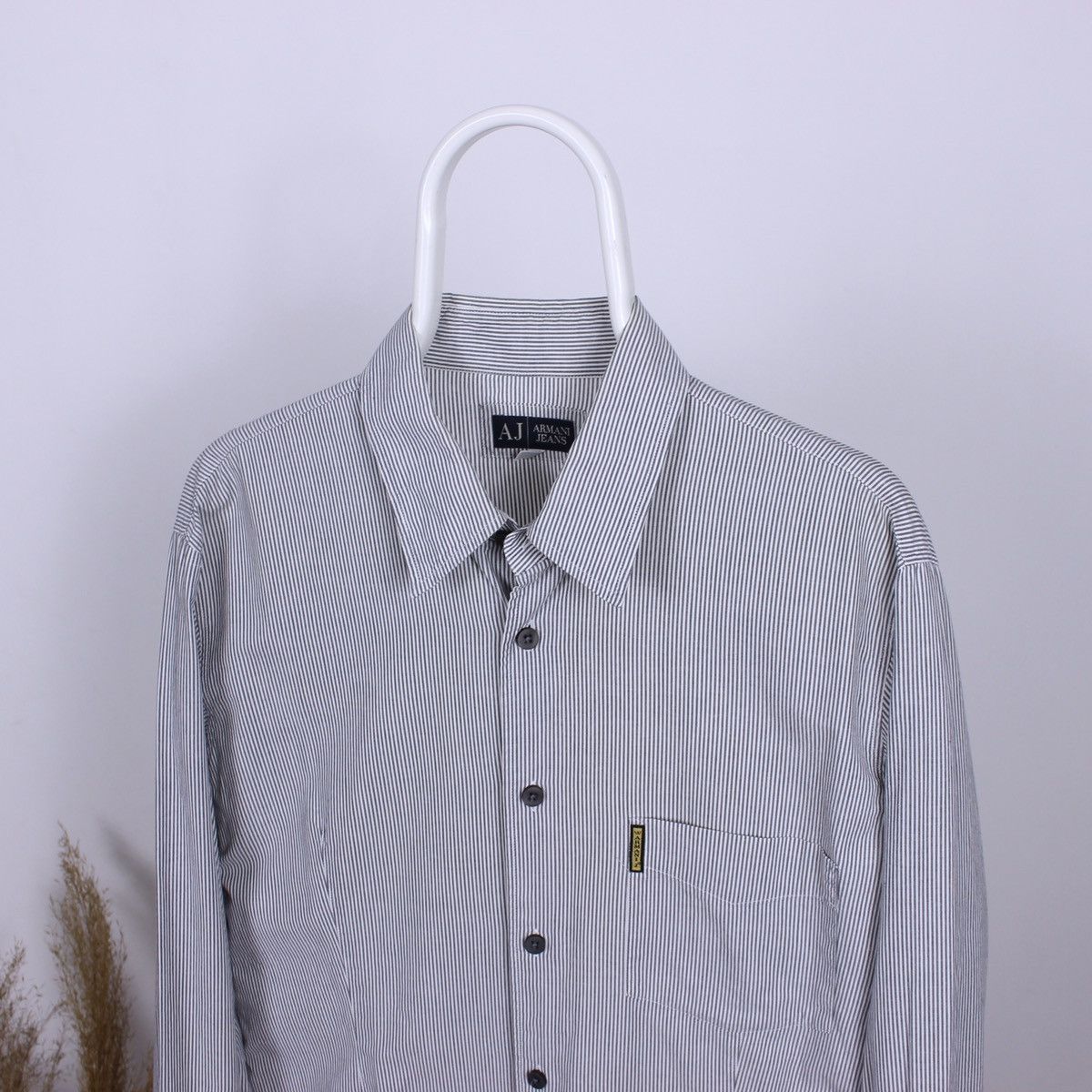 Armani Vintage Armani Jeans Shirt Long Sleeve Size US L / EU 52-54 / 3 - 1 Thumbnail