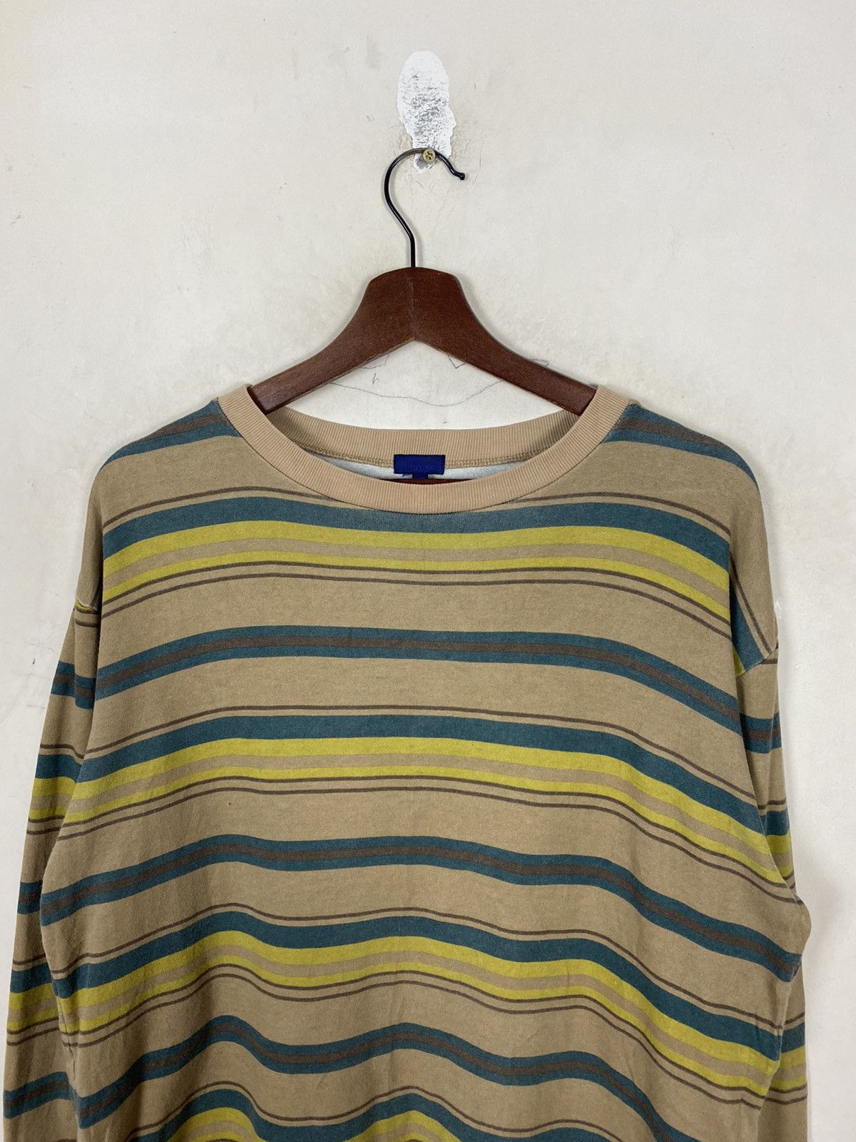 Beams Plus × Japanese Brand Vintage BEAMS Cotton Striped Pullover Sweatshirt - Men’s Size US L / EU 52-54 / 3 - 5 Thumbnail