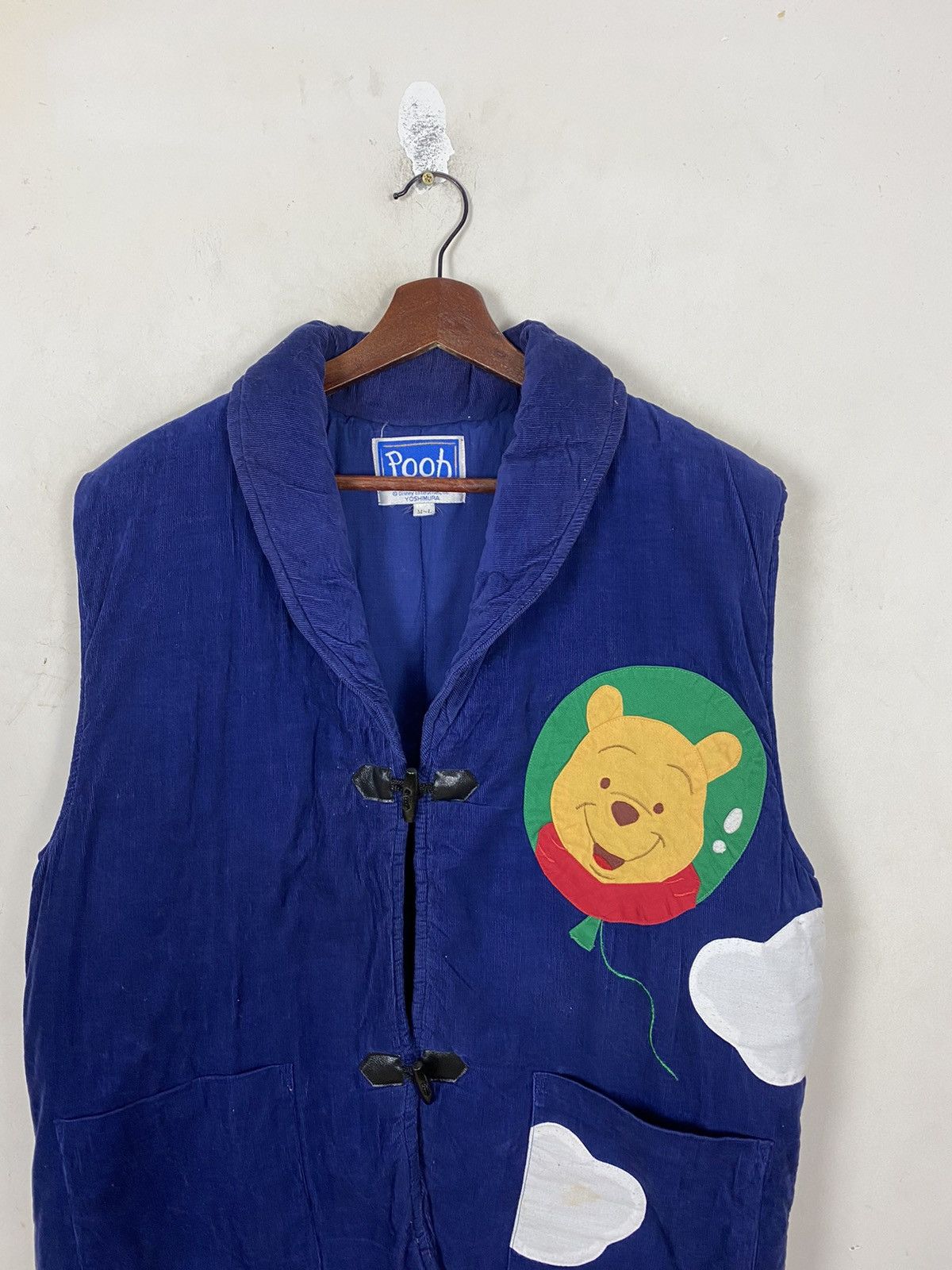 Disney Vintage Disney Pooh Bear Corduroy Vest by Yoshimura Design Size US L / EU 52-54 / 3 - 6 Thumbnail