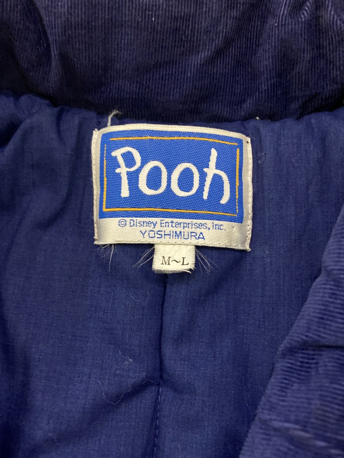 Disney Vintage Disney Pooh Bear Corduroy Vest by Yoshimura Design Size US L / EU 52-54 / 3 - 7 Thumbnail