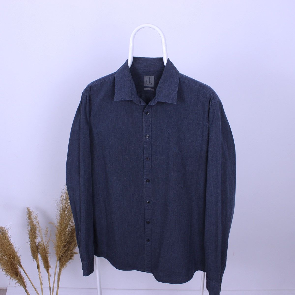 Calvin Klein Calvin Klein Jeans Men’s Shirt Long Sleeve Slim Fit Size US L / EU 52-54 / 3 - 2 Thumbnail
