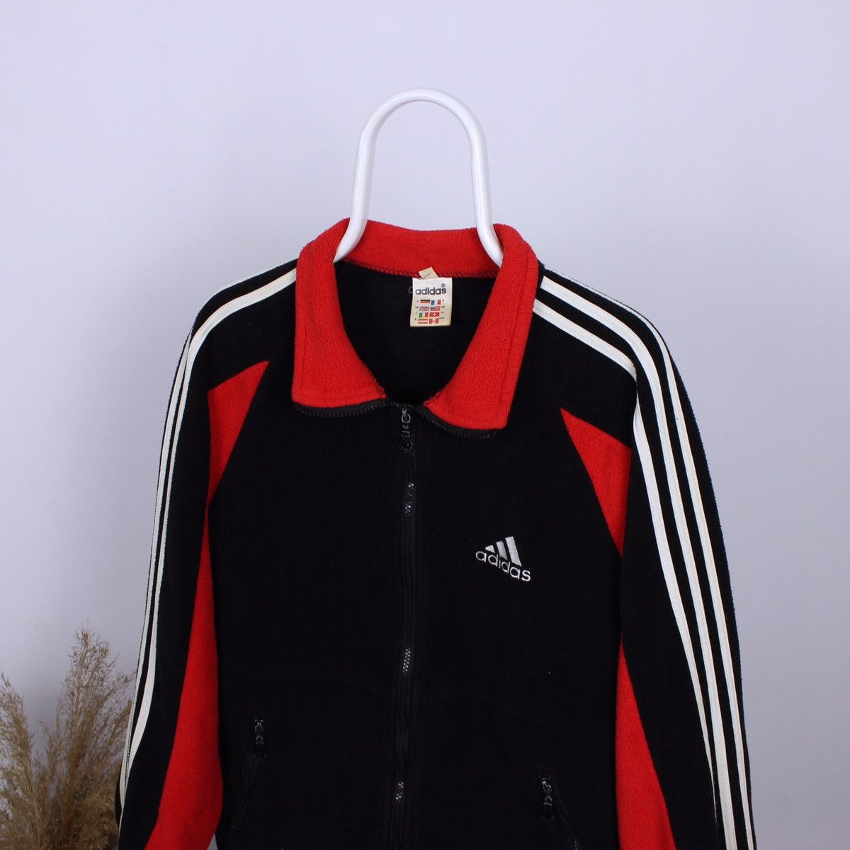 Adidas Vintage Adidas Originals Fleece Track Jacket Size US L / EU 52-54 / 3 - 1 Thumbnail