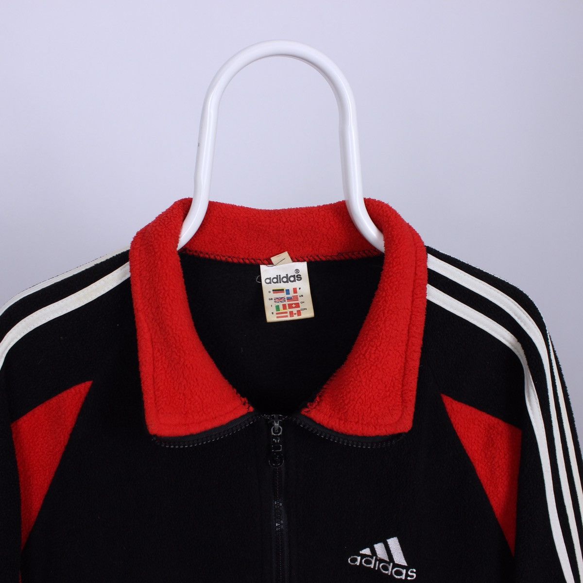 Adidas Vintage Adidas Originals Fleece Track Jacket Size US L / EU 52-54 / 3 - 3 Thumbnail