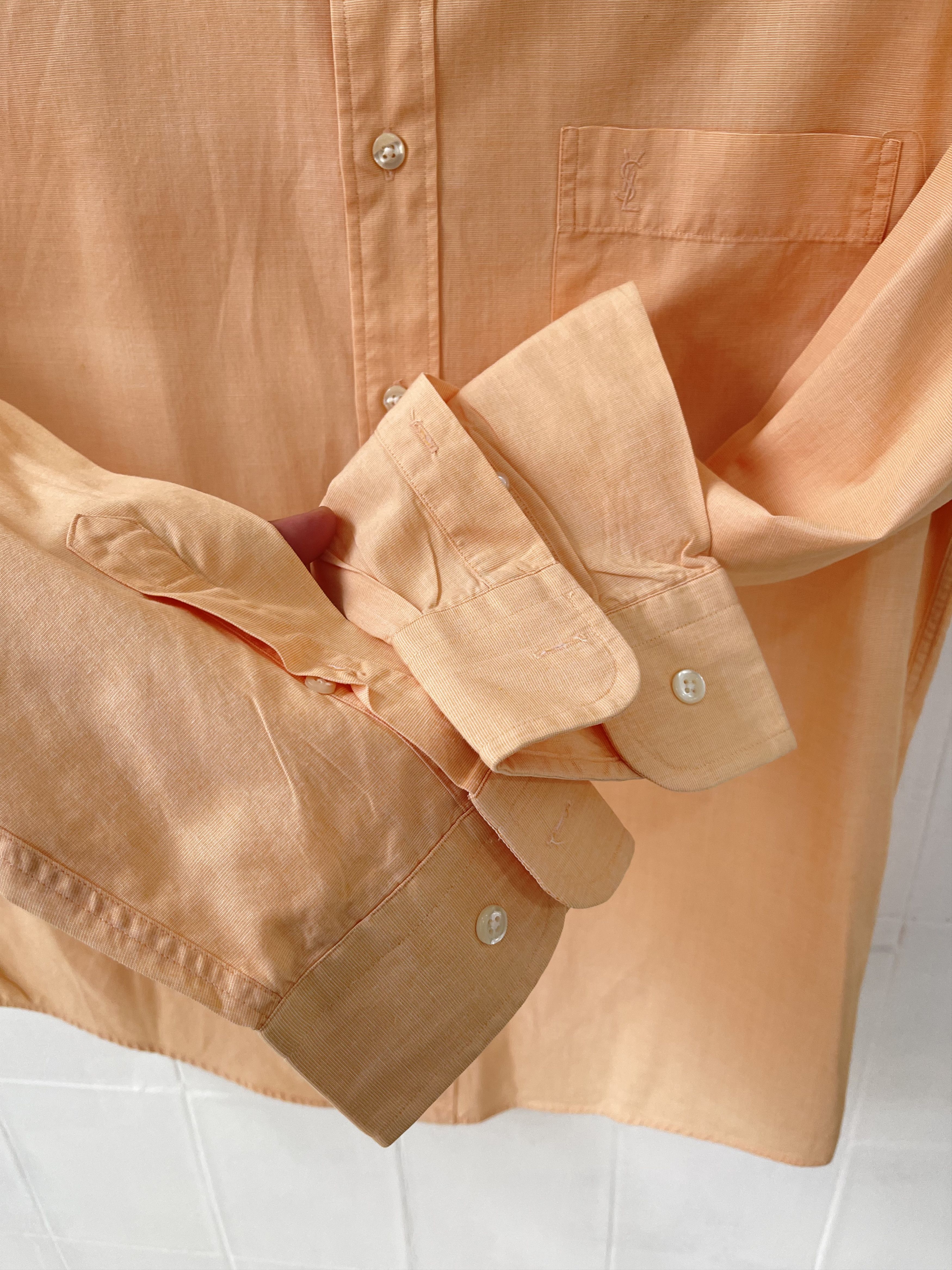 Yves Saint Laurent 🔥 orange Ysl shirt Yves saint Laurent size L Size US L / EU 52-54 / 3 - 6 Thumbnail