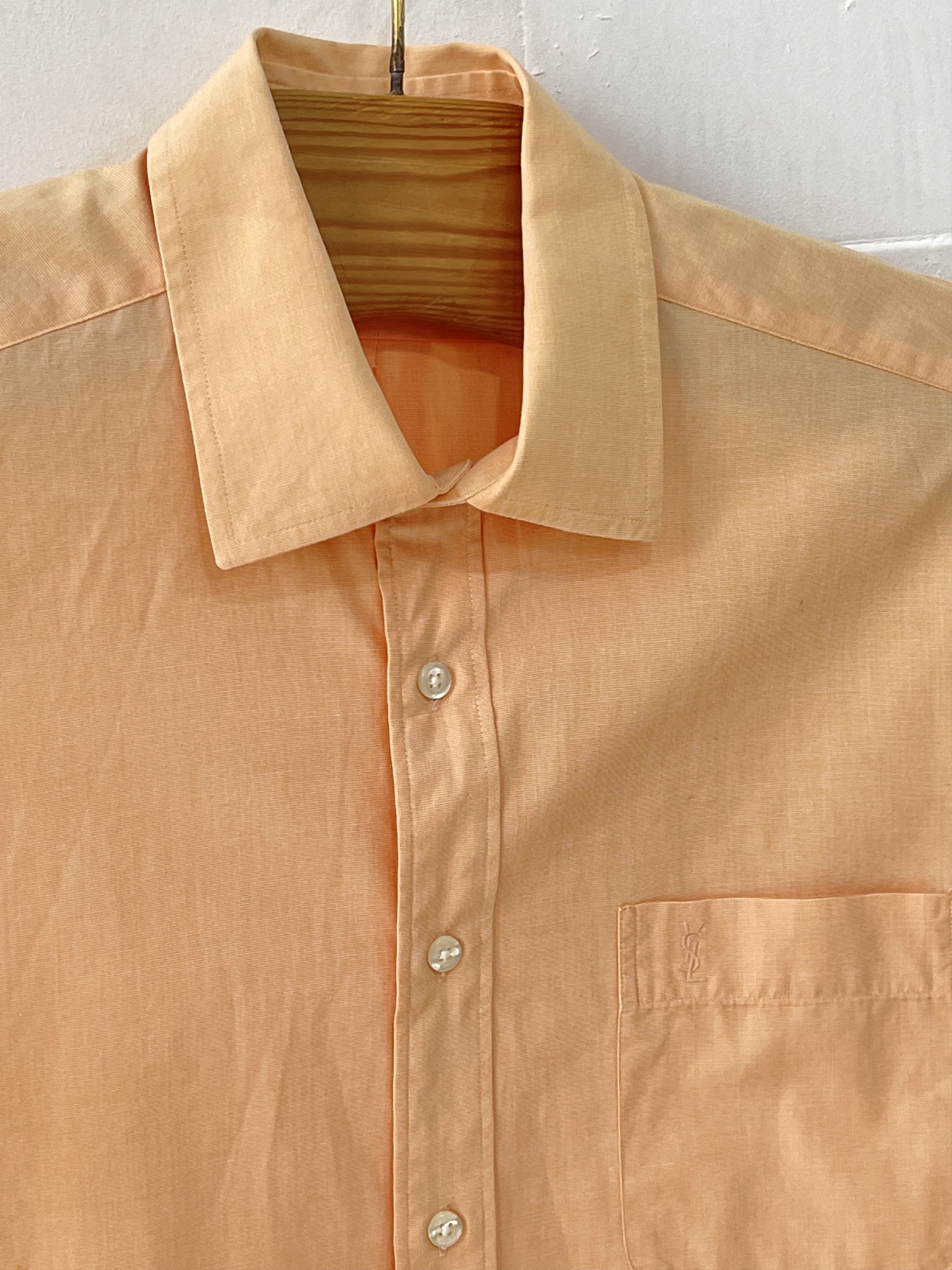 Yves Saint Laurent 🔥 orange Ysl shirt Yves saint Laurent size L Size US L / EU 52-54 / 3 - 2 Thumbnail