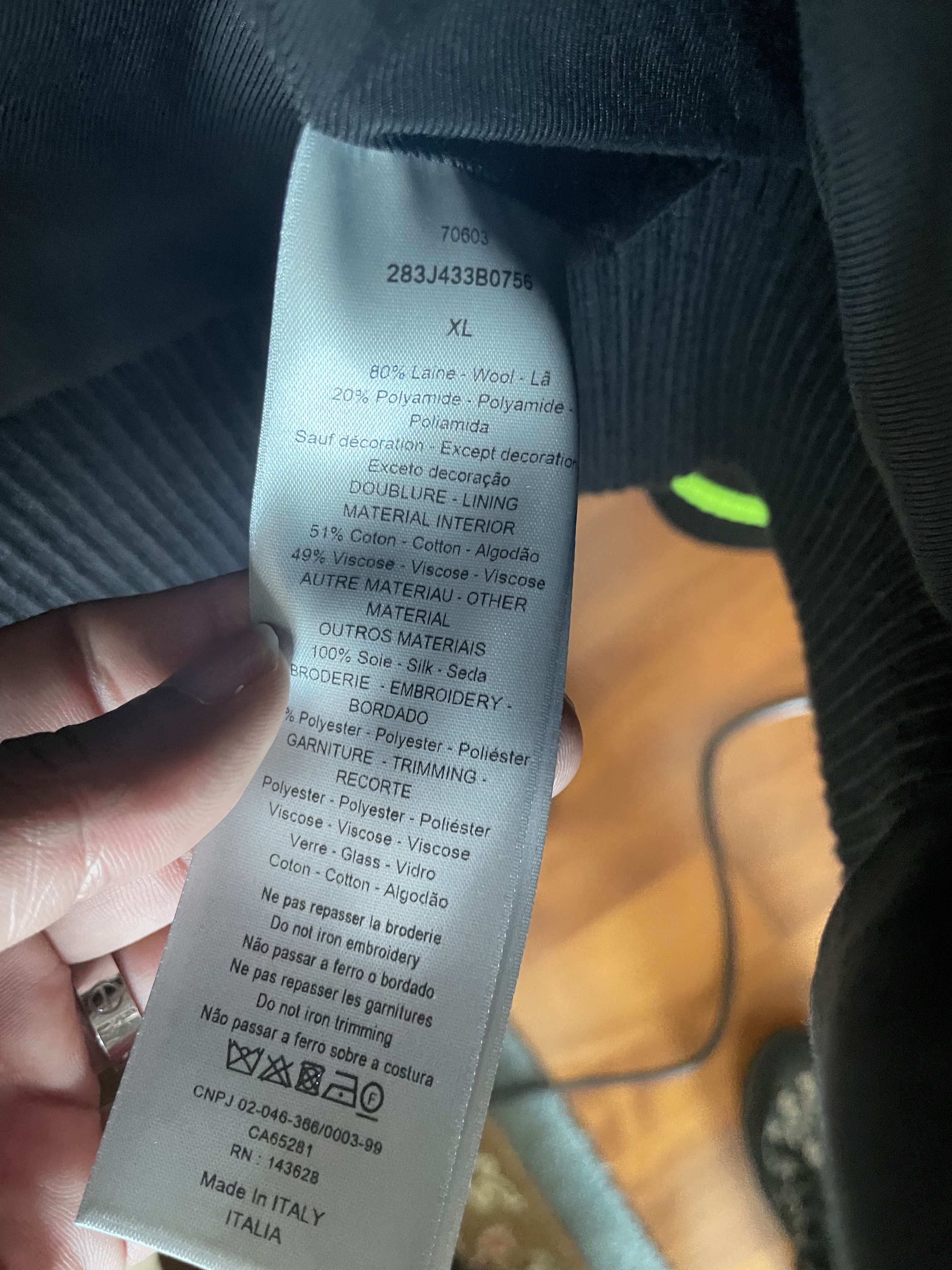 Dior dior x cactus jack varsity jacket Size US XL / EU 56 / 4 - 5 Thumbnail