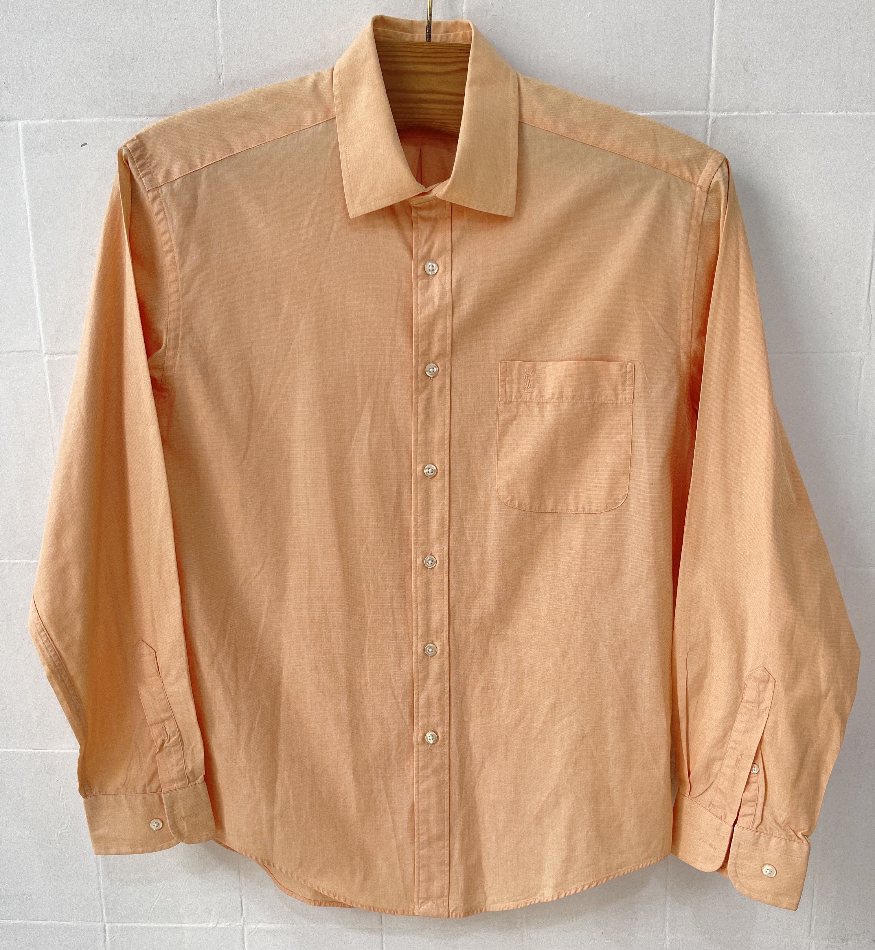 🔥 Orange shirt YSL yves Saint Laurent size L