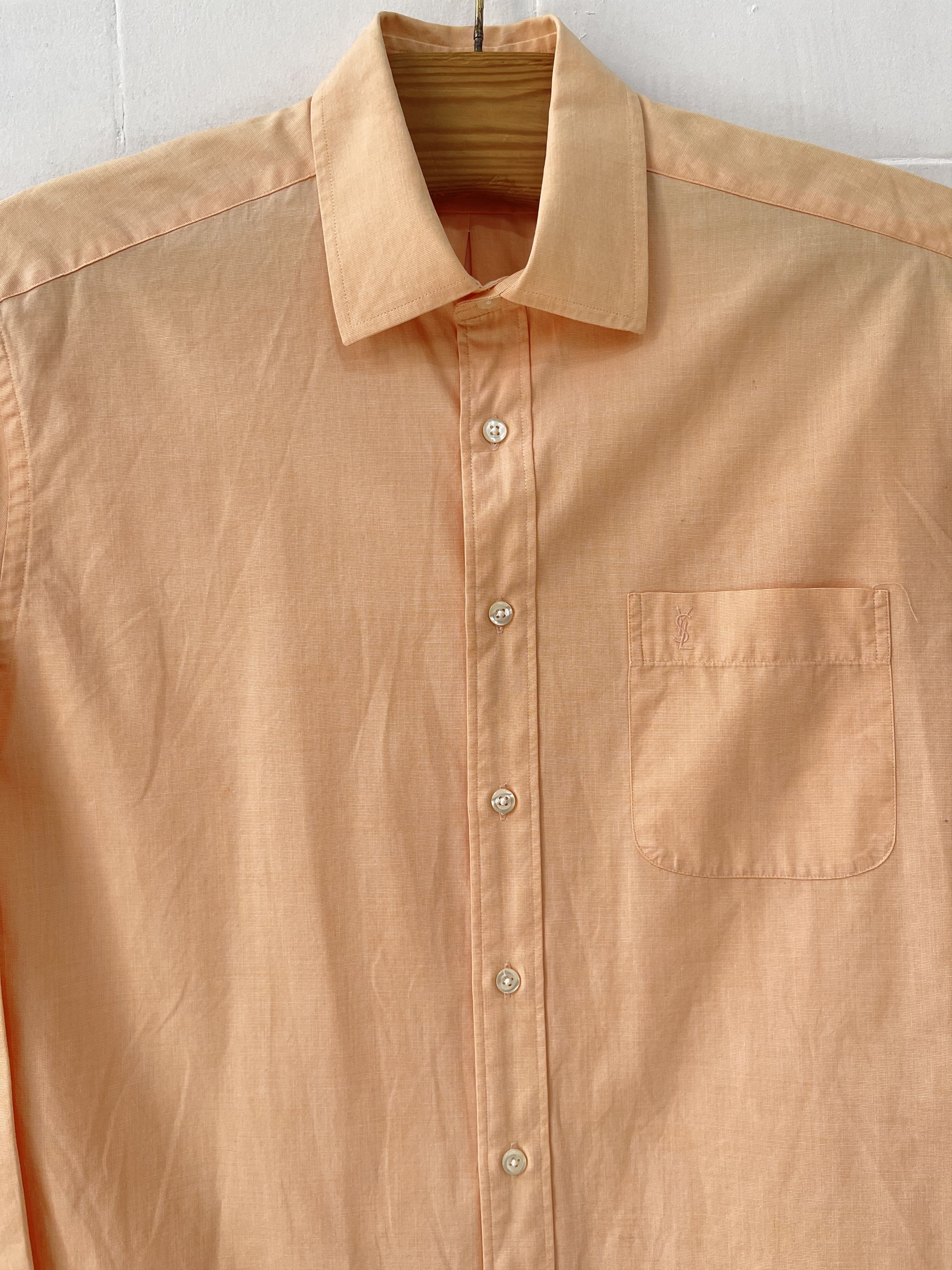 Yves Saint Laurent 🔥 Orange shirt YSL yves Saint Laurent size L Size US L / EU 52-54 / 3 - 2 Thumbnail
