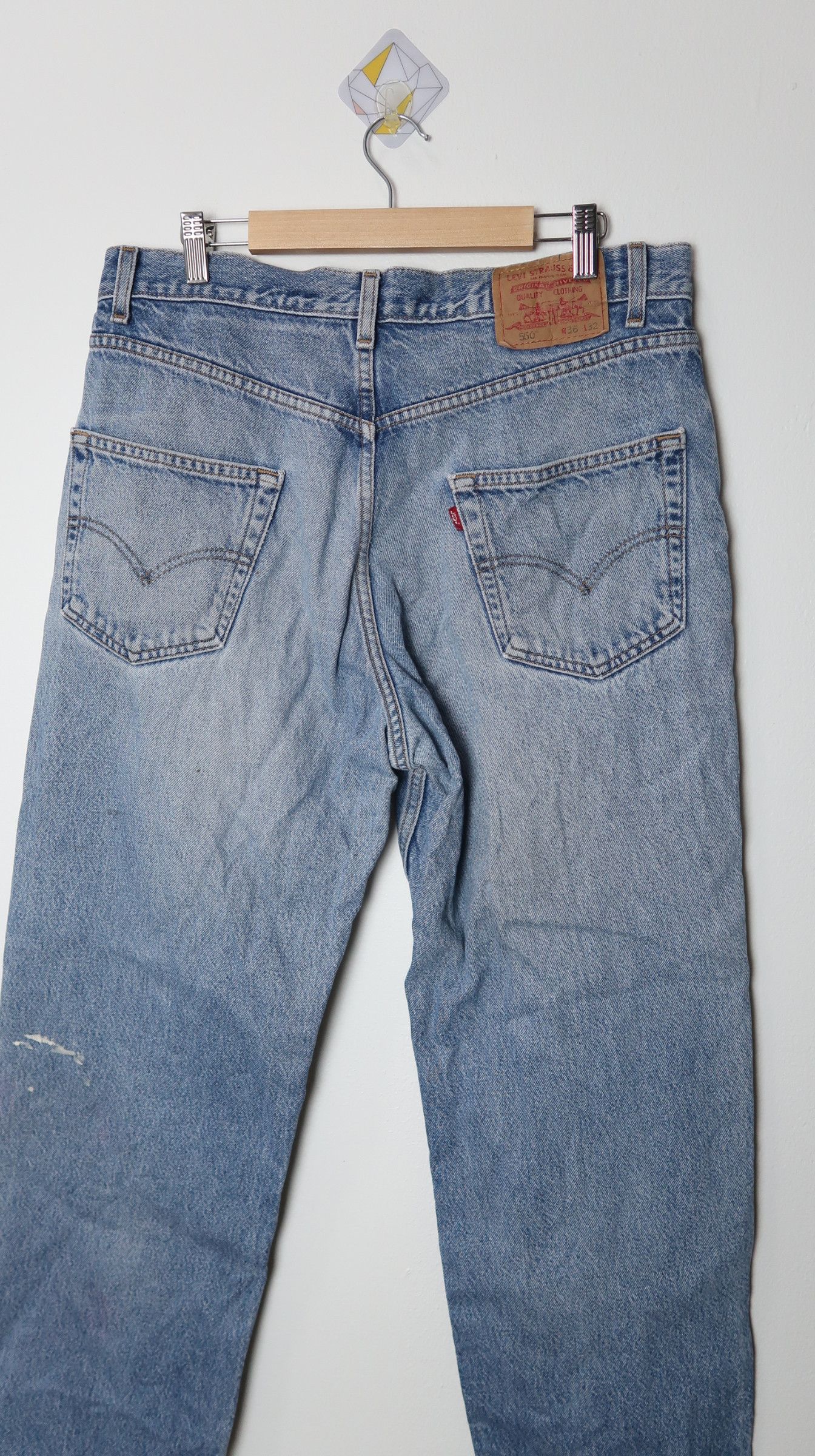 Levi's Vintage Clothing Vintage Levi's 550 Sun Faded Jeans Size US 36 / EU 52 - 15 Thumbnail
