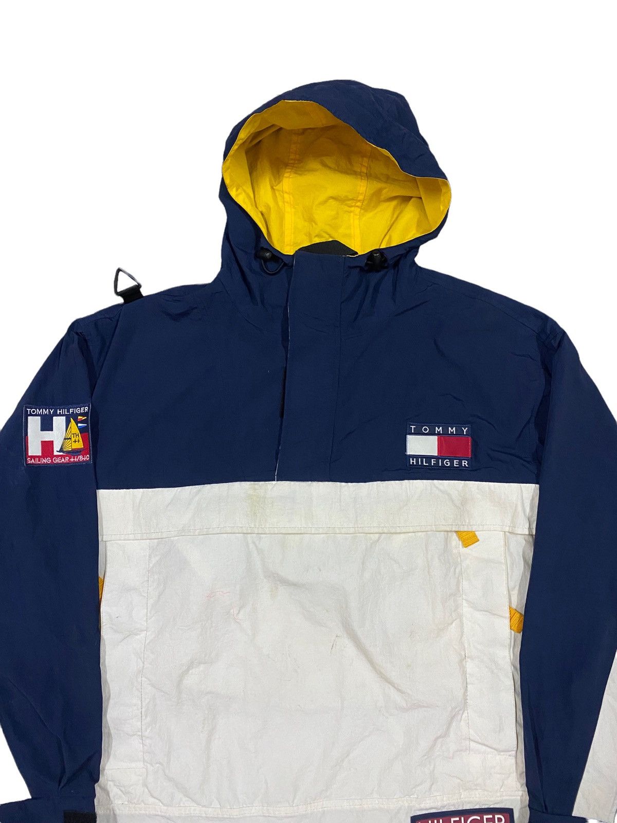 Tommy Hilfiger × Vintage Vtg🔥90’s Tommy Hilfiger Sailing Gear Pocketable Jacket Size US L / EU 52-54 / 3 - 5 Thumbnail