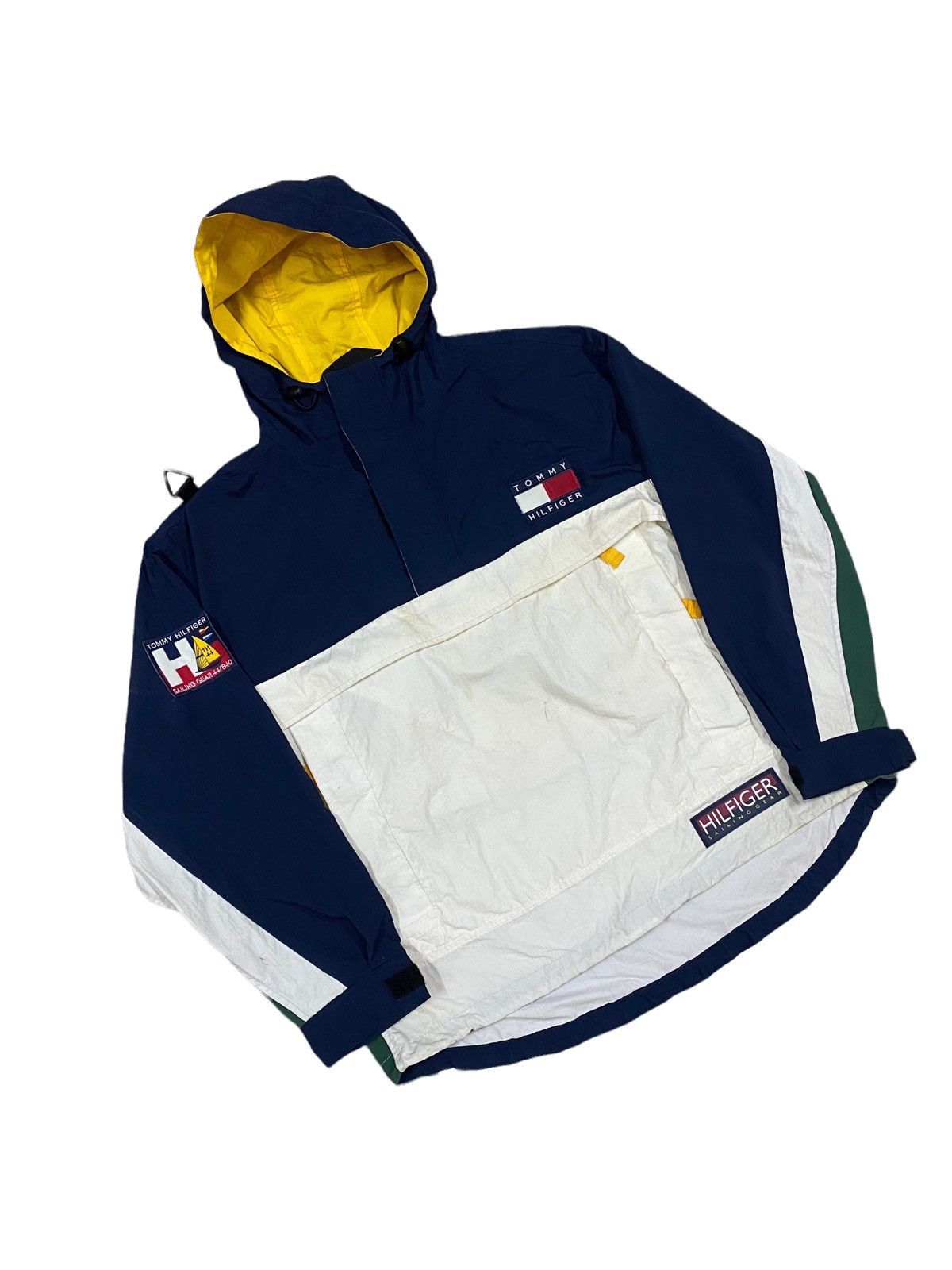 Tommy Hilfiger × Vintage Vtg🔥90’s Tommy Hilfiger Sailing Gear Pocketable Jacket Size US L / EU 52-54 / 3 - 10 Thumbnail