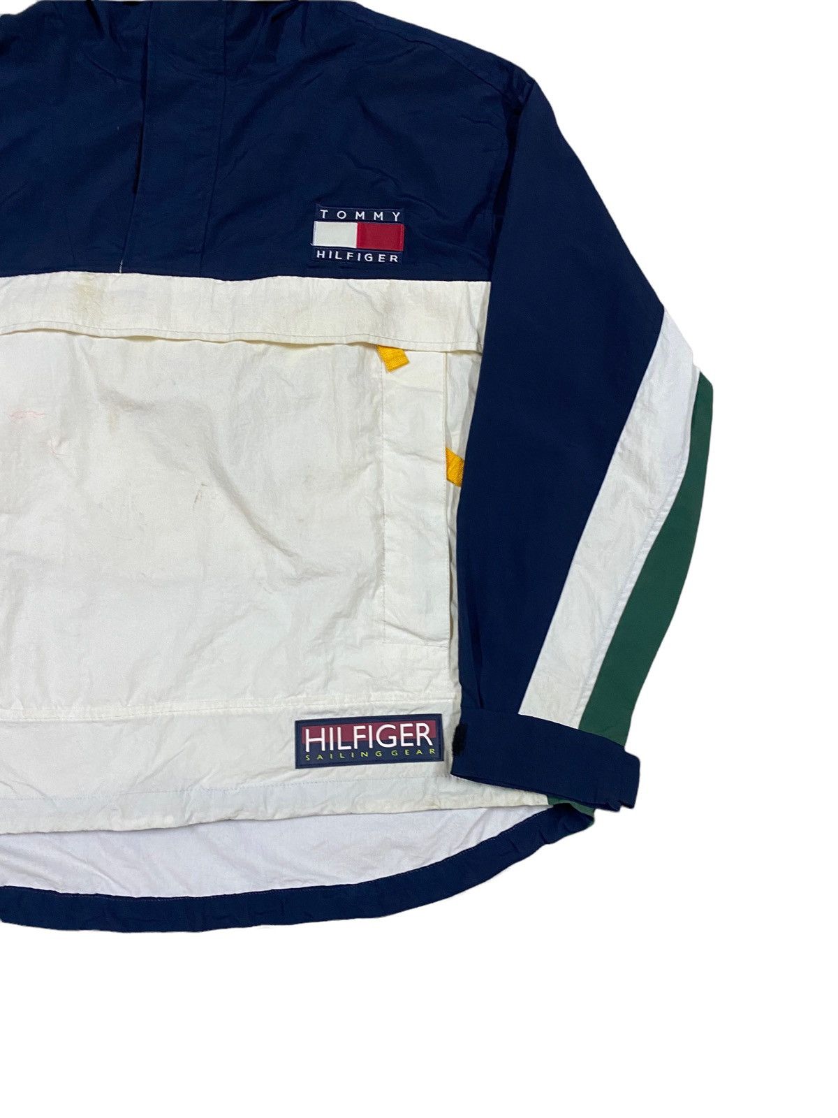 Tommy Hilfiger × Vintage Vtg🔥90’s Tommy Hilfiger Sailing Gear Pocketable Jacket Size US L / EU 52-54 / 3 - 8 Thumbnail