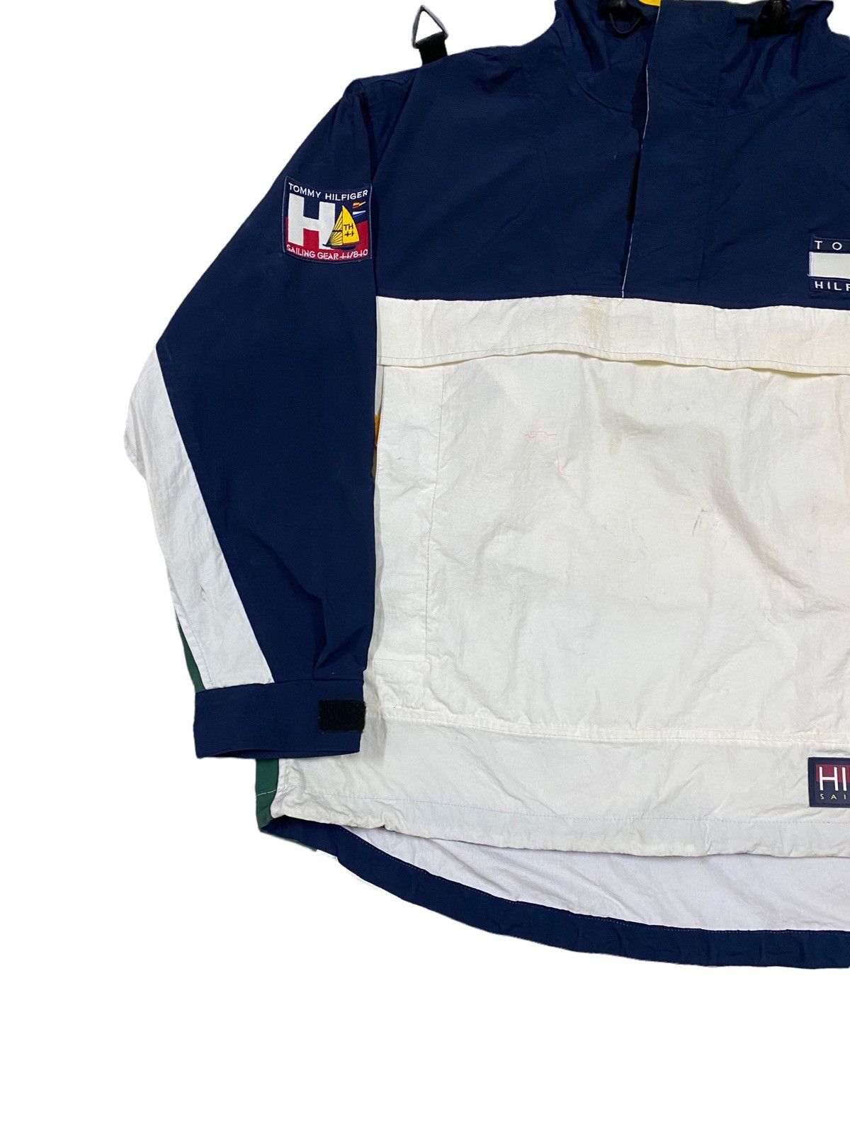 Tommy Hilfiger × Vintage Vtg🔥90’s Tommy Hilfiger Sailing Gear Pocketable Jacket Size US L / EU 52-54 / 3 - 7 Thumbnail