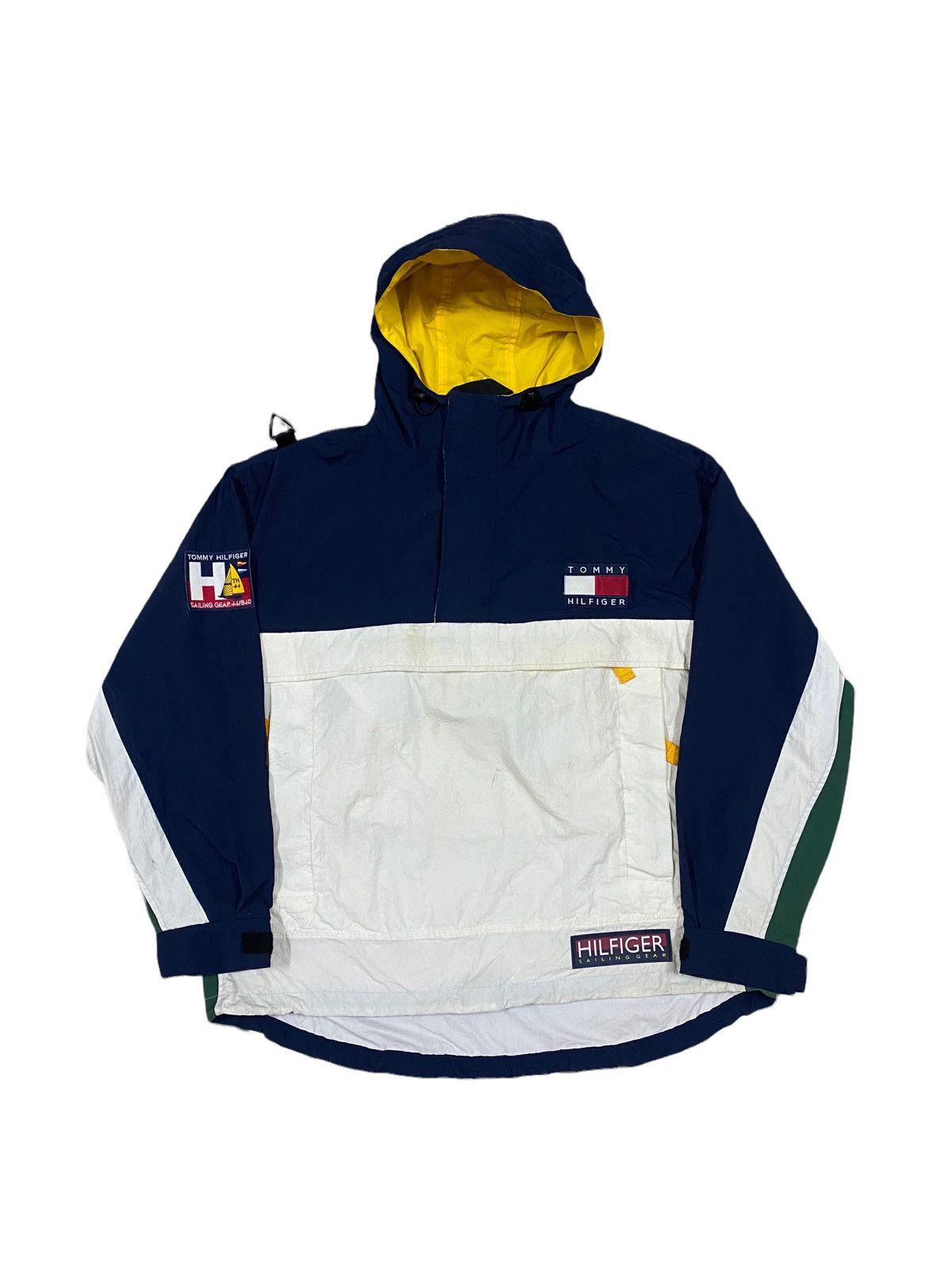 Tommy Hilfiger × Vintage Vtg🔥90’s Tommy Hilfiger Sailing Gear Pocketable Jacket Size US L / EU 52-54 / 3 - 1 Thumbnail