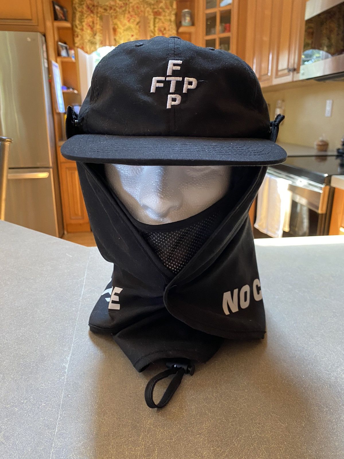 Fuck The Population FTP FACEMASK CROSS LOGO HAT BLACK | Grailed