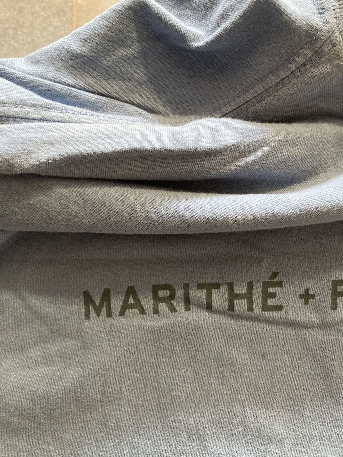 Marithe + Francois Girbaud Marithe + Francois Girbaud spellout sun faded t shirt Size US XXL / EU 58 / 5 - 10 Thumbnail