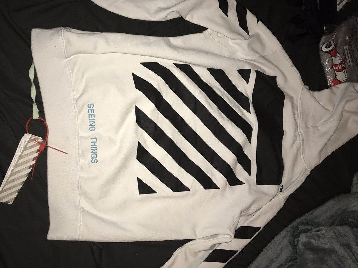 Off-White Off-White Caravaggio Hoodie Size US L / EU 52-54 / 3 - 3 Thumbnail
