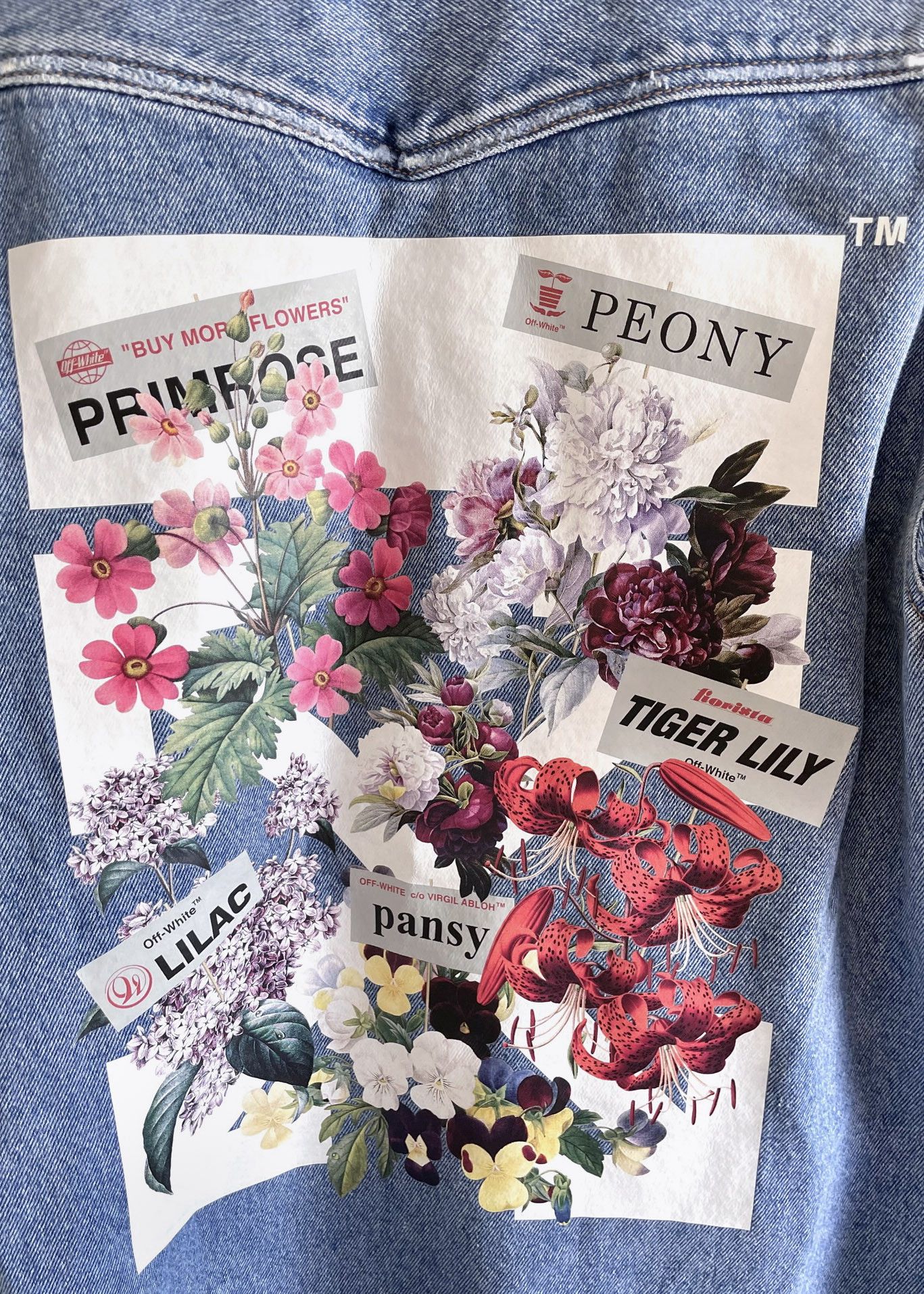 Off-White Off-White Blue Denim Flower Shop Thick Shirt Size S / US 4 / IT 40 - 5 Thumbnail