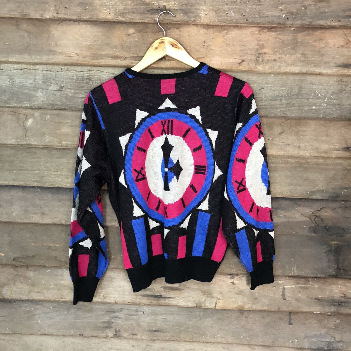 Japanese Brand Japan art clock sweatshirt Knitwear #6923 Size S / US 4 / IT 40 - 8 Thumbnail