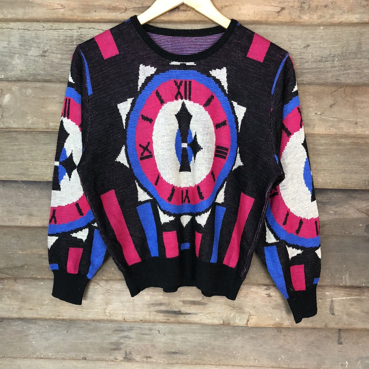 Japanese Brand Japan art clock sweatshirt Knitwear #6923 Size S / US 4 / IT 40 - 3 Thumbnail